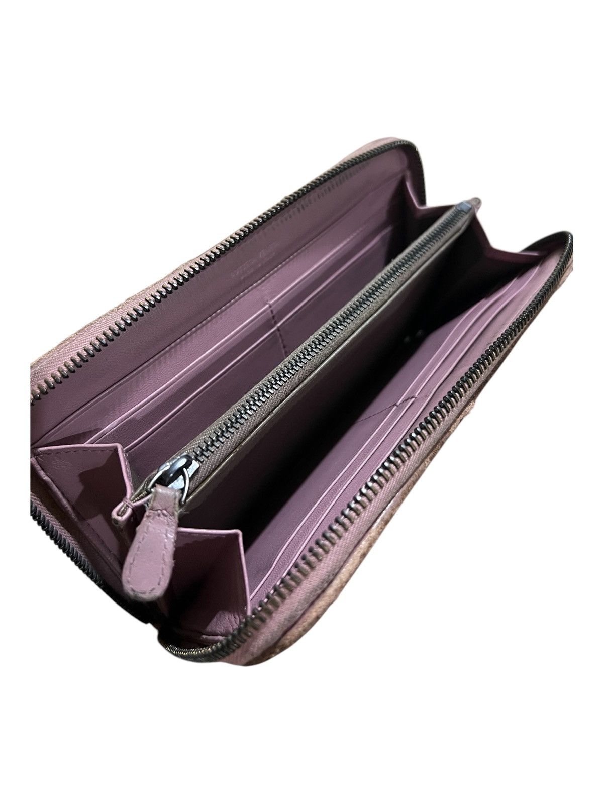Bottega Veneta Bottega Veneta Intrecciato Leather Bordeaux Zip Long Wallet Size ONE SIZE - 9 Thumbnail