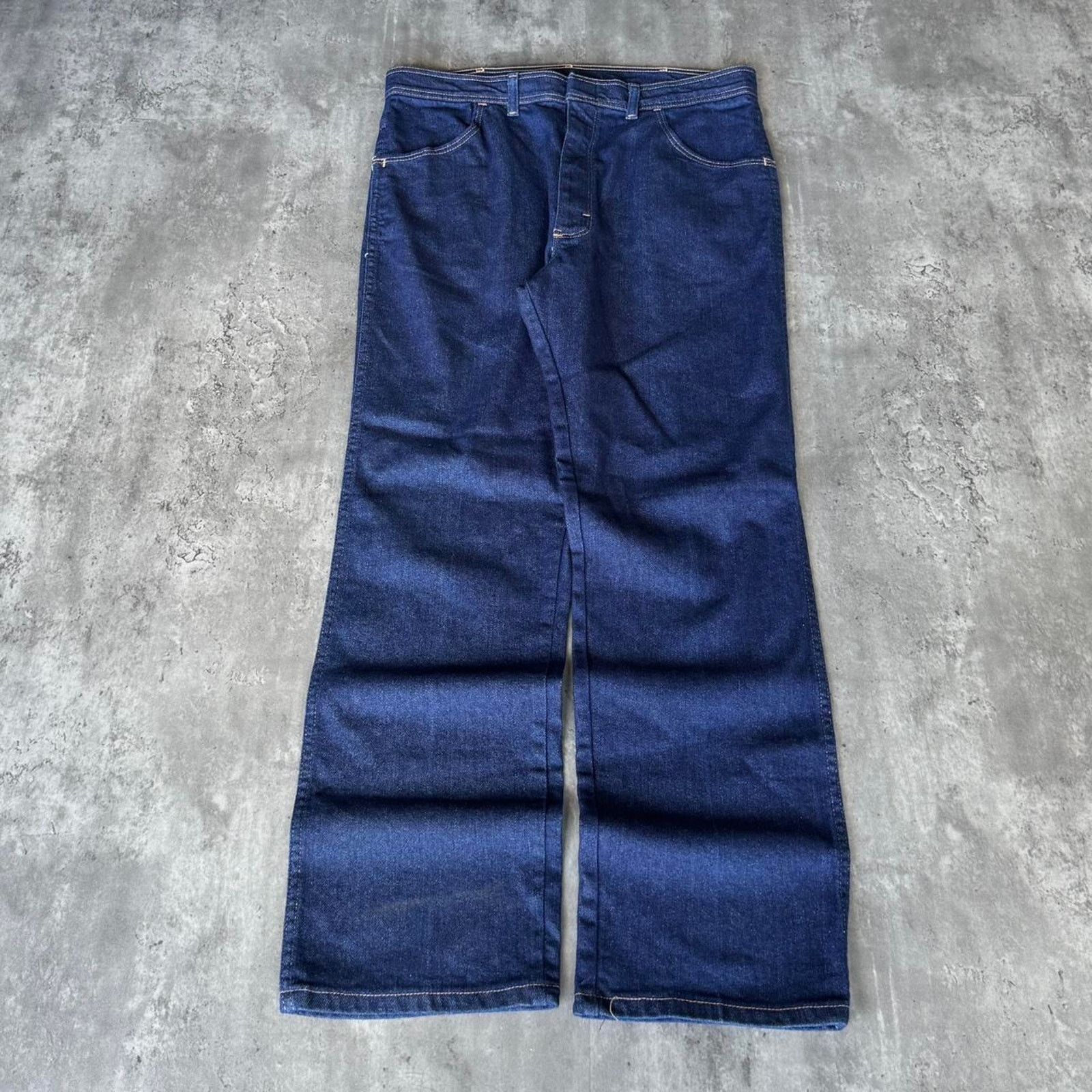 Levi's × Wrangler Vintage 90s Made In USA Embroidered Dark Wash Denim Jeans Size US 36 / EU 52 - 1 Thumbnail