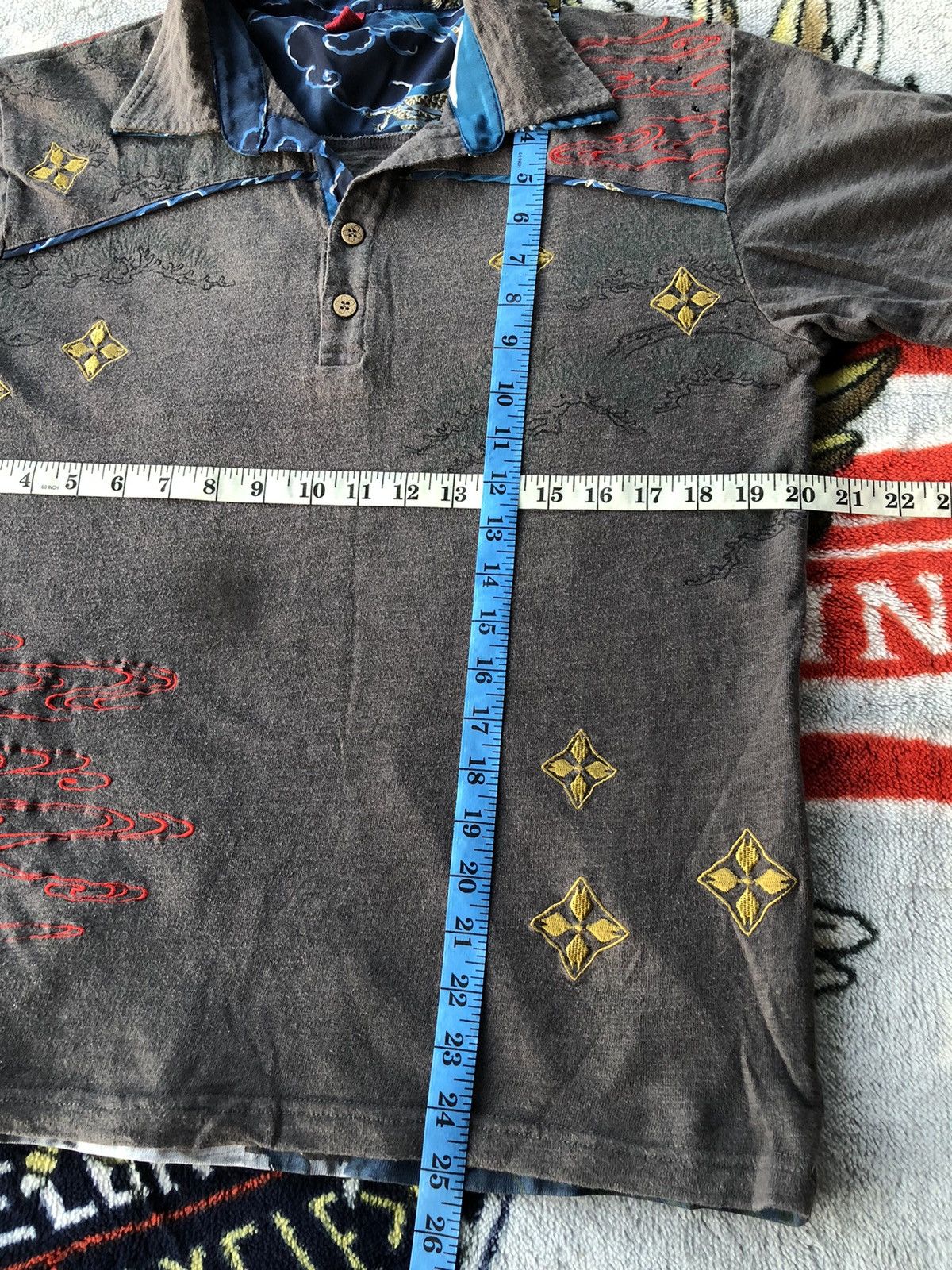 JNCO Vintage Japanese Sukajan Style Rare Collar Shirt Tee Size US M / EU 48-50 / 2 - 11 Thumbnail