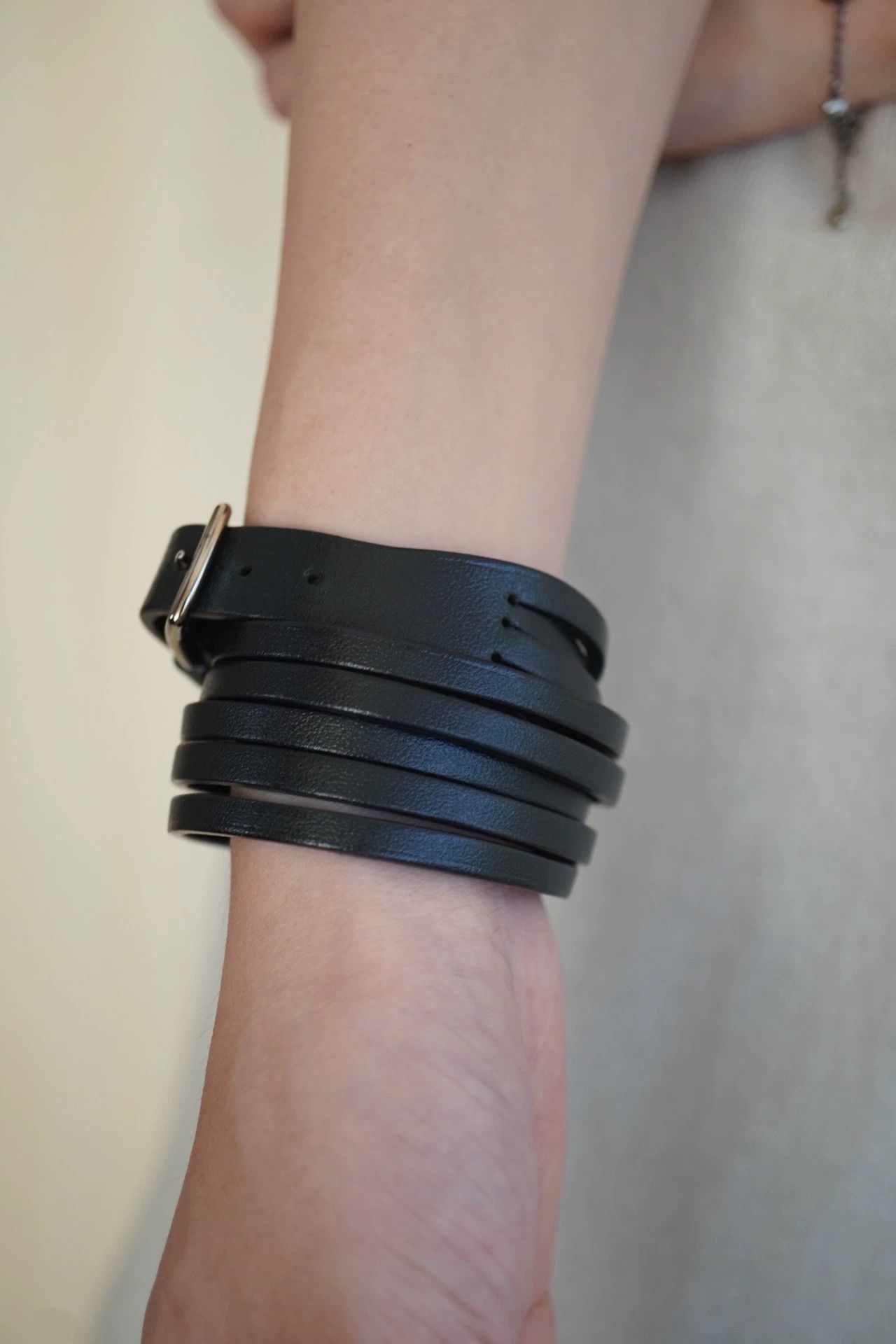 Hermes Hermes 2000s MultiLayer Leather Rope Choker/Bracelet Size ONE SIZE - 4 Thumbnail