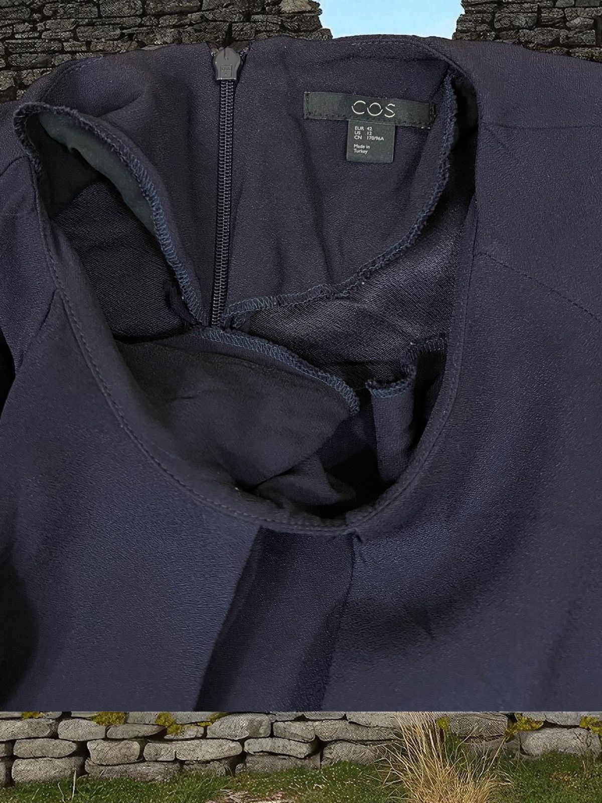 Cos Cos Navy Viscose dress size XL Size XL / US 12-14 / IT 48-50 - 5 Thumbnail
