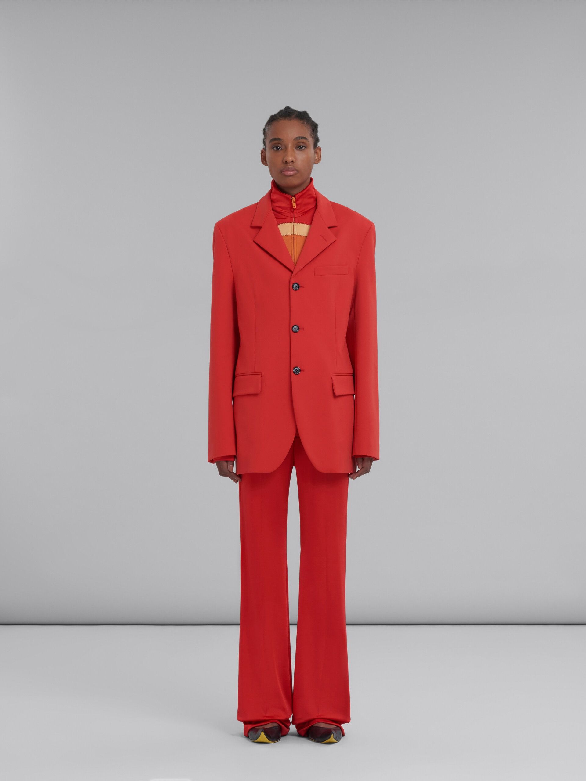 Marni o1y1025 Blazer in Tomato Red Size XL / US 12-14 / IT 48-50 - 4 Thumbnail