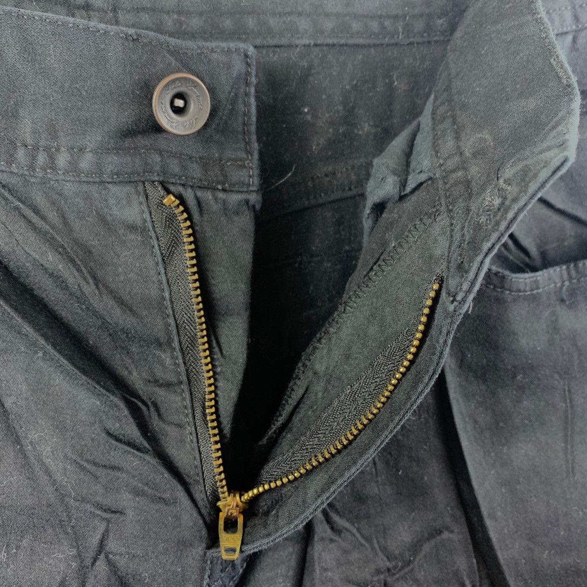 Issey Miyake × Japanese Brand × Tete Homme TETE HOMME issey miyake black colour jeans Size US 31 - 13 Thumbnail