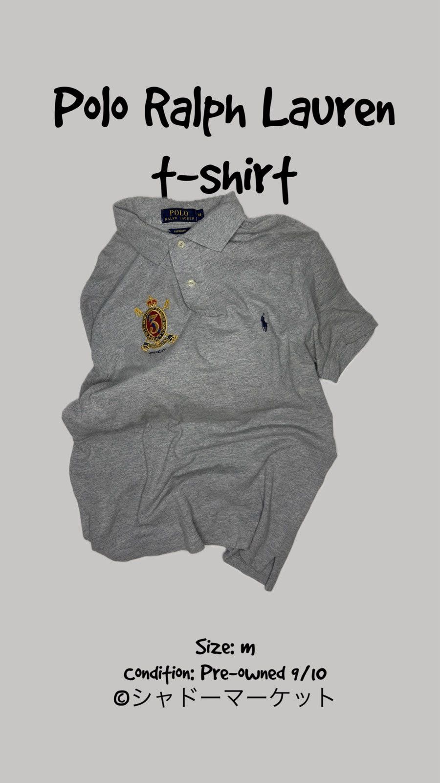 Polo Ralph Lauren × RRL Ralph Lauren × Ralph Lauren POLO RALPH LAUREN polo shirt Size: M Gray Men Size US M / EU 48-50 / 2 - 1 Thumbnail