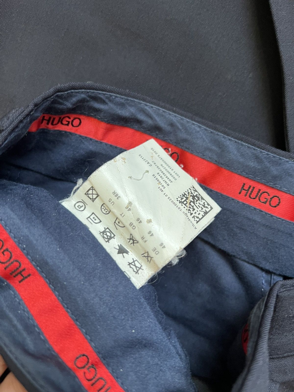 Hugo HUGO by Hugo Boss Black Suit Trousers Blazer Classic Formal Size 36R - 10 Thumbnail