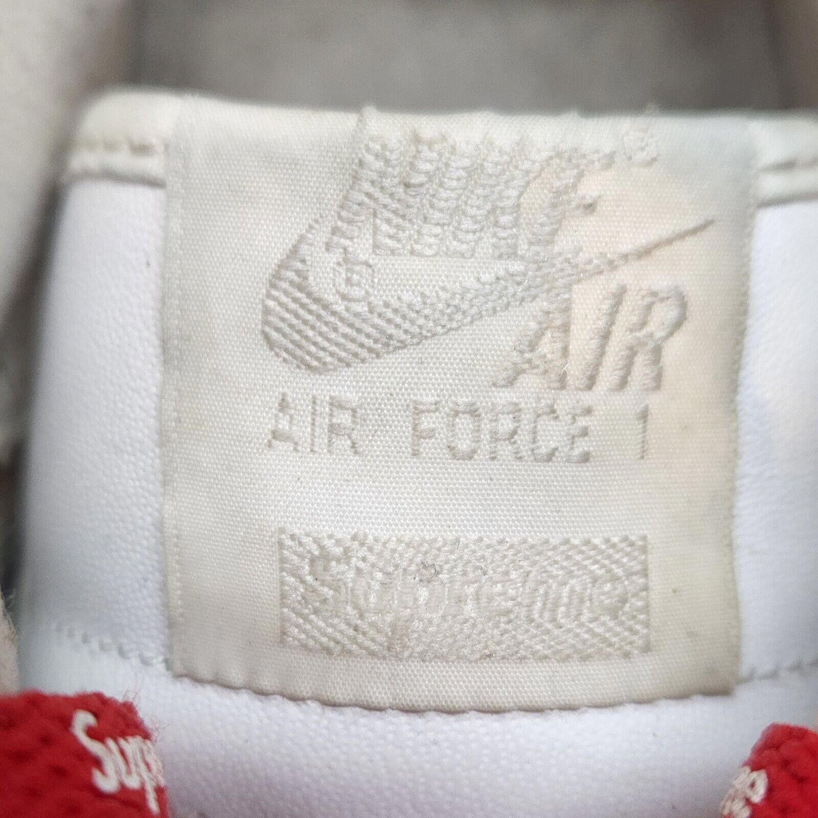 Nike Nike Air Force 1 Low Supreme White CU9225-100 Men Size 9 Size US 9 / EU 42 - 4 Thumbnail
