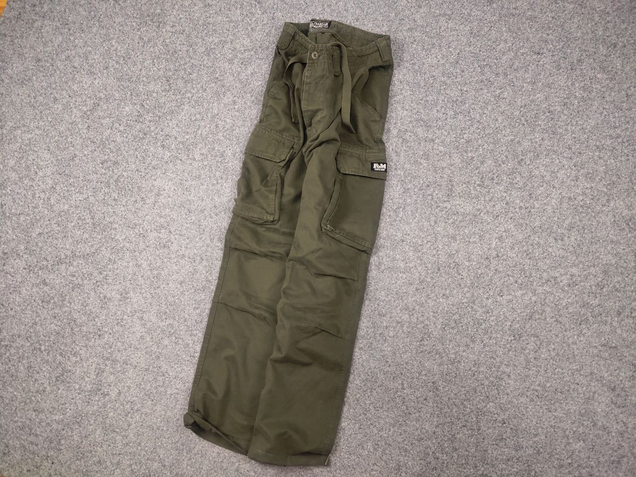 Franklin & Marshall Franklin Marshall American Military Army Baggy Cargo Pants Size US 34 / EU 50 - 3 Thumbnail