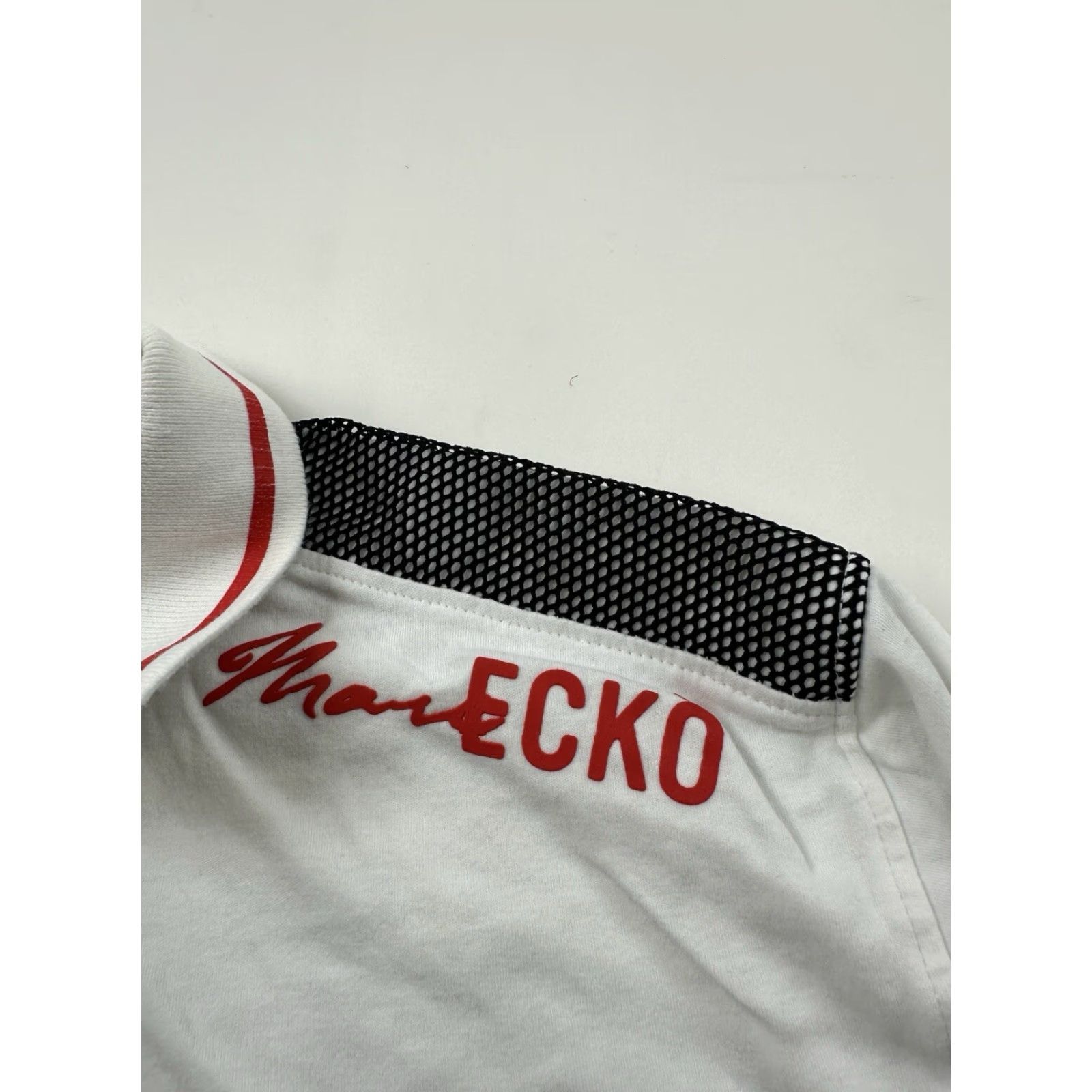 Vintage Marc Ecko Polo Shirt Mens Medium White Short Sleeve Cut & Sew Polo Shirt Size US M / EU 48-50 / 2 - 6 Thumbnail