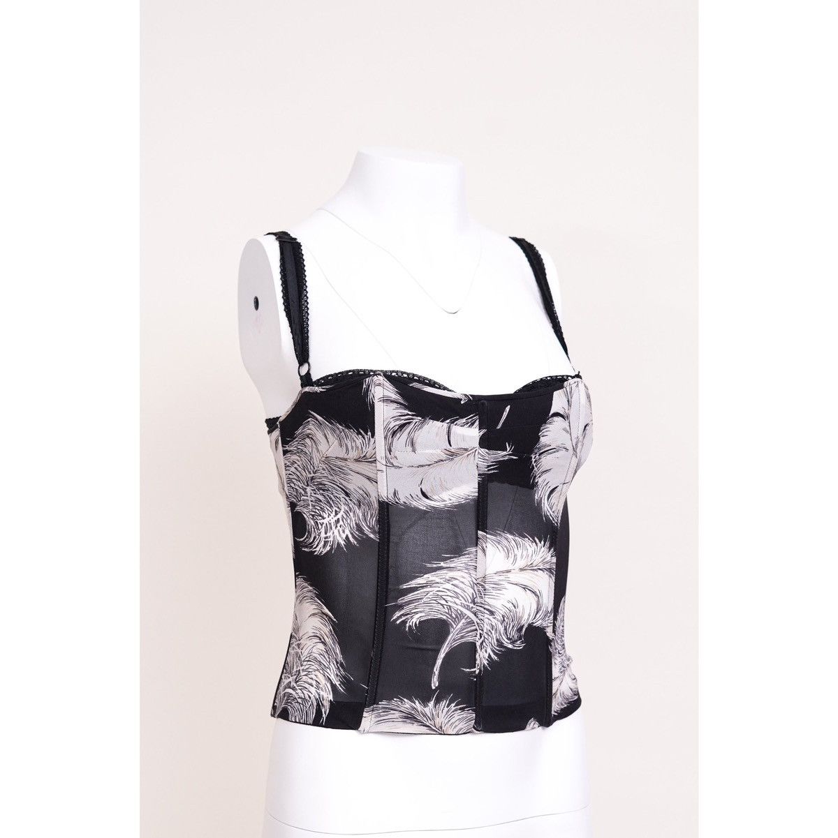 Dolce & Gabbana Dolce & Gabbana 1997 Feather Corset Top Size S / US 4 / IT 40 - 3 Thumbnail