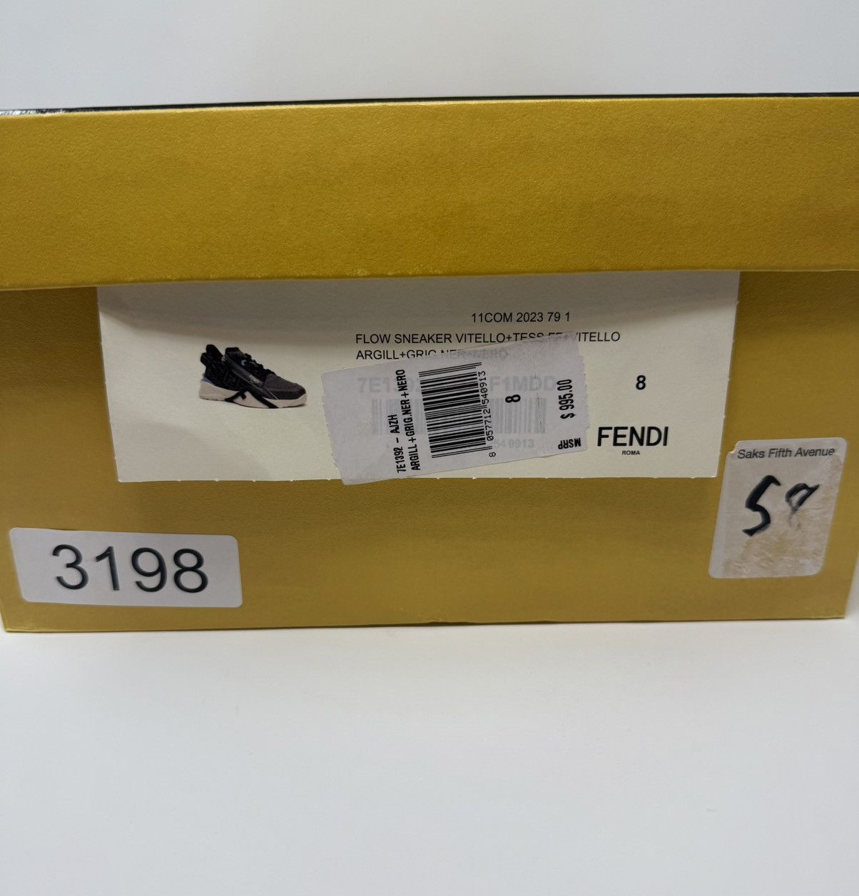 Fendi Fendi Flow Slip On Sneaker (Grey) Size US 9 / EU 42 - 9 Thumbnail