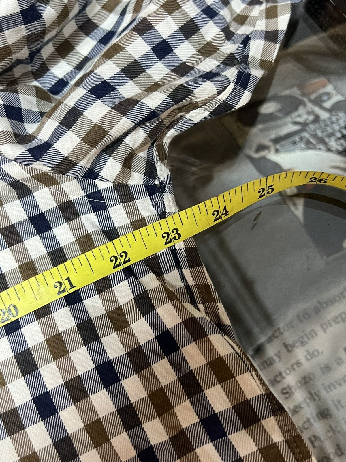 Aquascutum × Vintage Aquascutum Signature Chekered Button Shirt Size US L / EU 52-54 / 3 - 10 Thumbnail