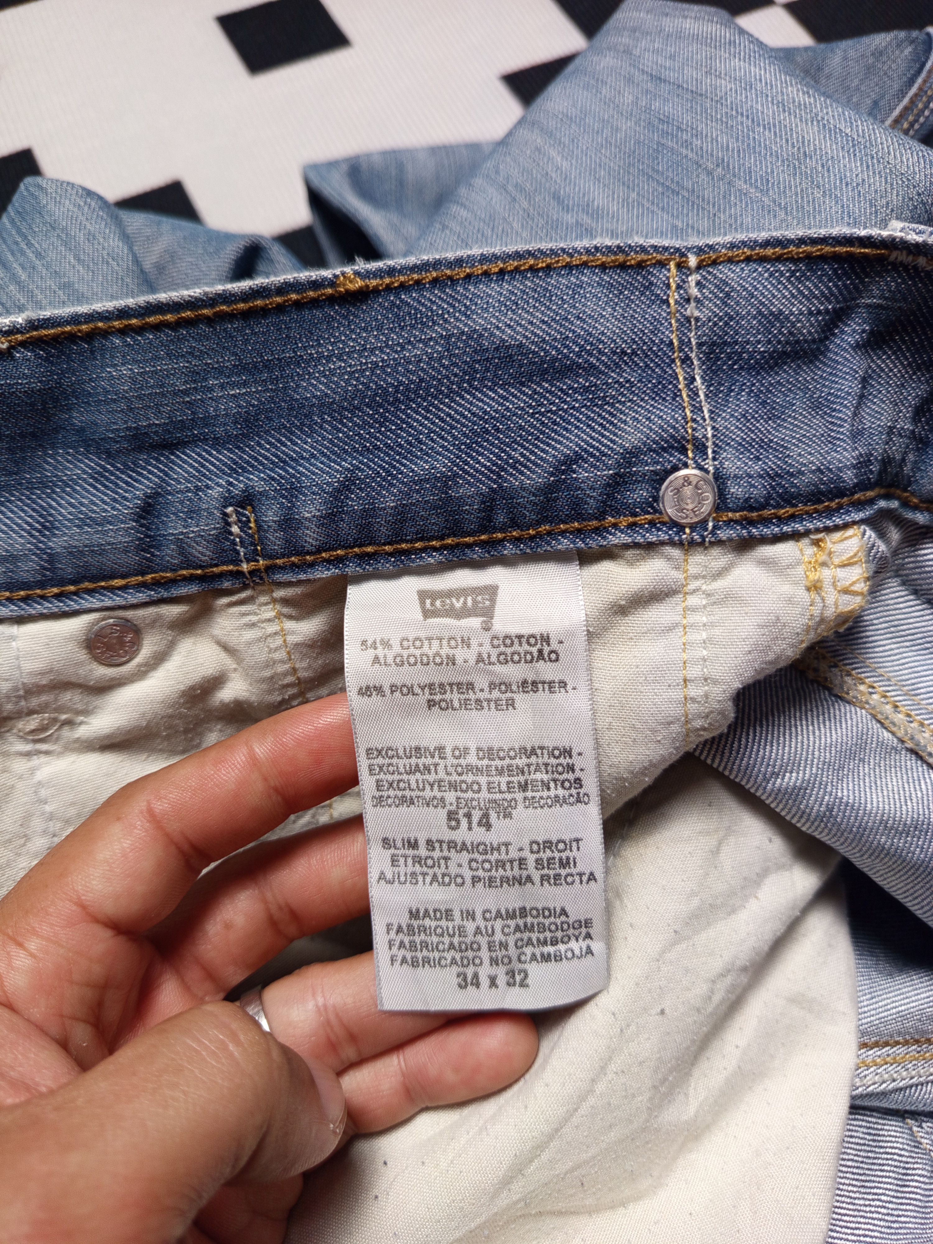 If Six Was Nine Levis 514 Vintage Mens Denim Pants Jeans Size US 33 - 15 Thumbnail
