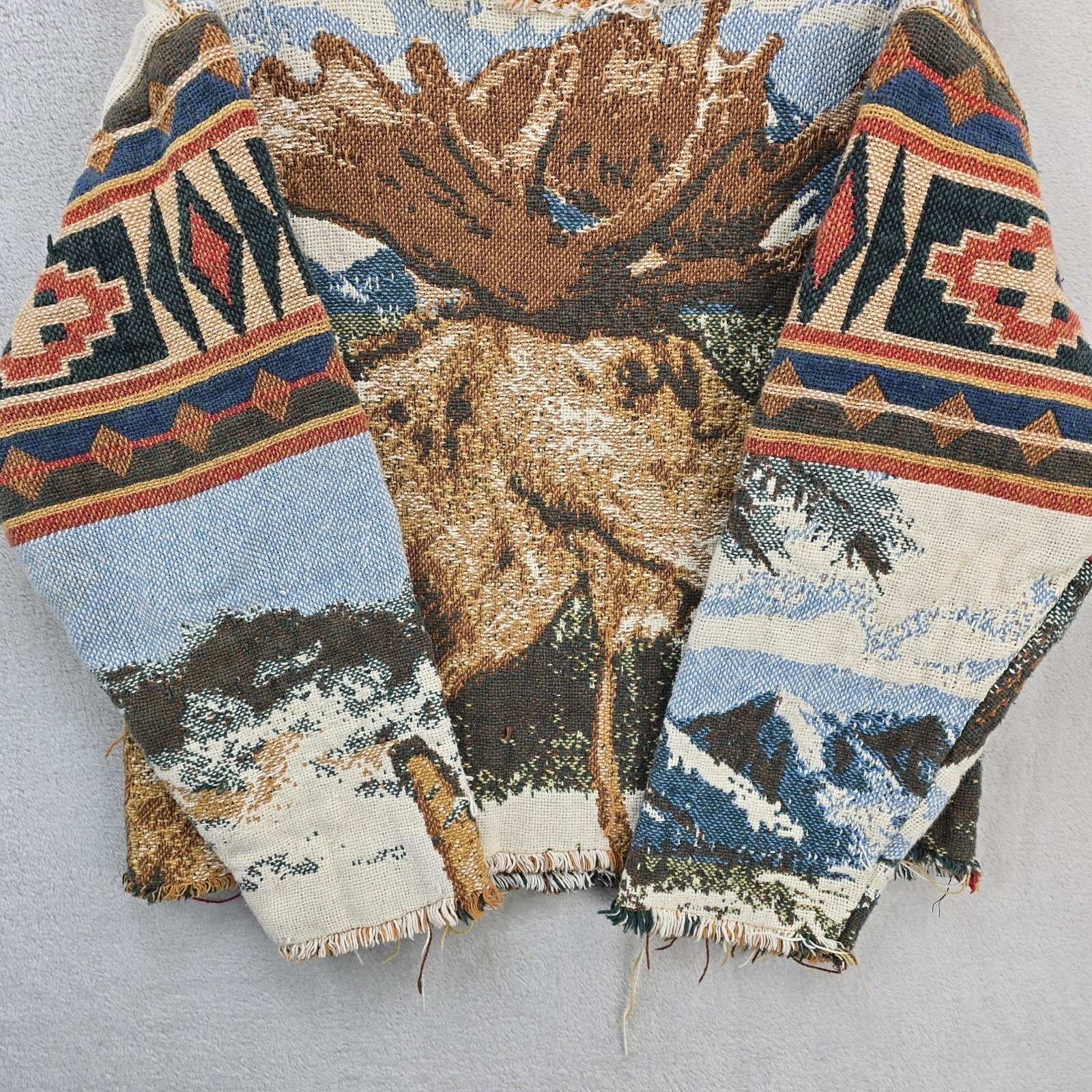 Other Angel Gentle Tapestry Knit Sweatshirt 10 Medium Moose Aztec Size US M / EU 48-50 / 2 - 4 Thumbnail