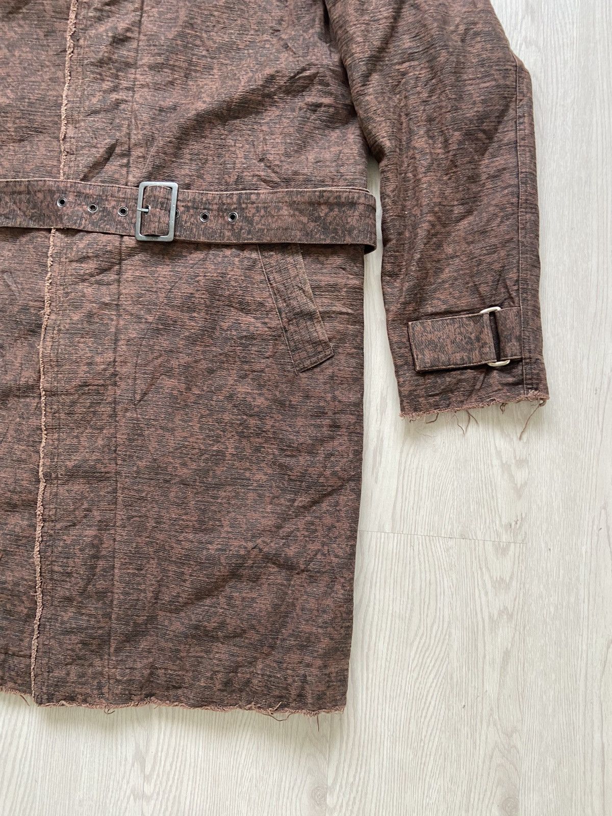If Six Was Nine × In The Attic Vintage 1990’s In The Attic Shadow Motif Fur Trench Jacket Size US M / EU 48-50 / 2 - 2 Thumbnail