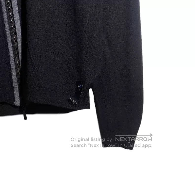 Fendi Fendi Black Lining Monogram Printed Wool Hooded Zip-Up Lon Size US S / EU 44-46 / 1 - 4 Thumbnail