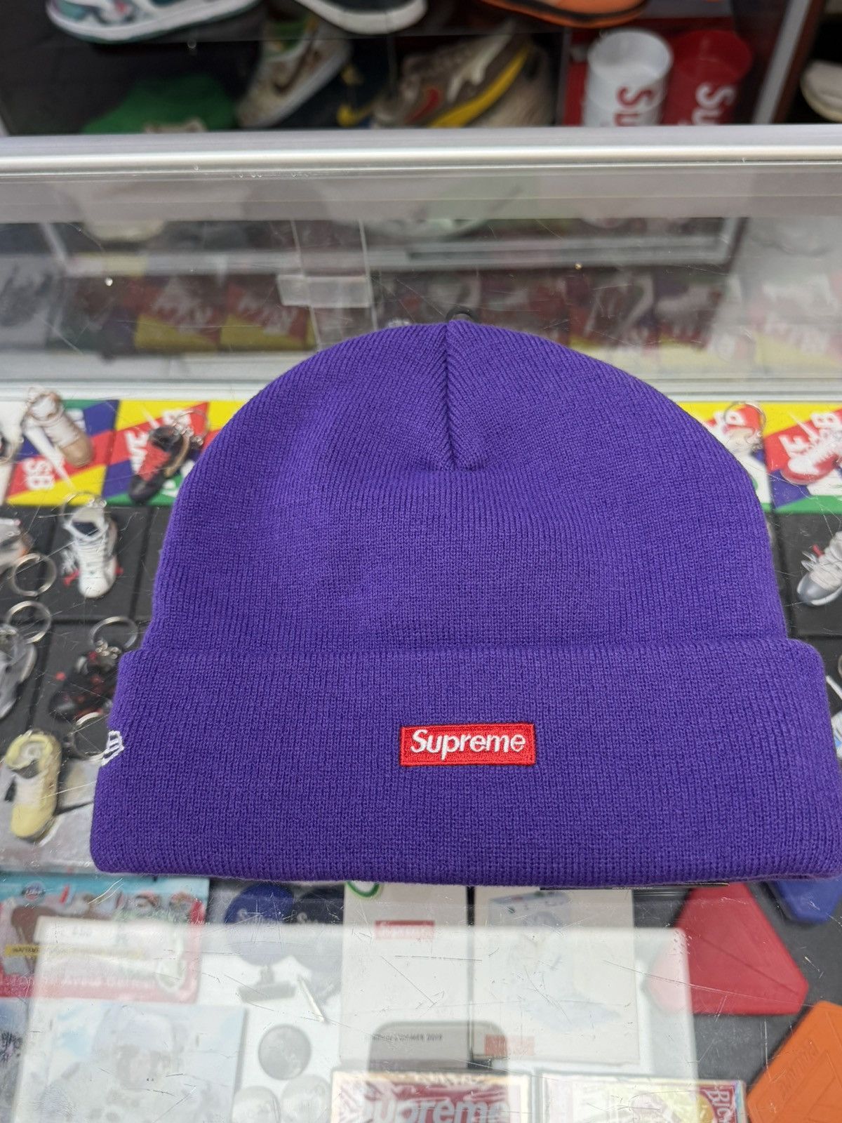 Supreme Supreme ‘S’ Logo Beanie (Purple) Size ONE SIZE - 2 Thumbnail