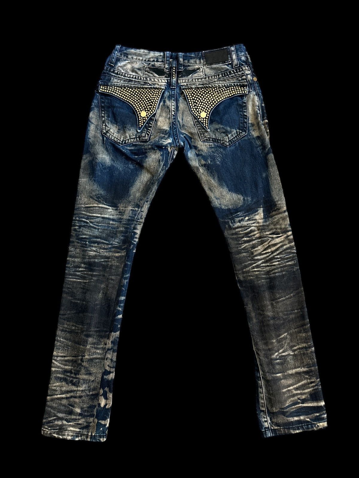 Robins Jeans Long Flap Swarovski Jeans Size US 30 / EU 46 - 2 Thumbnail