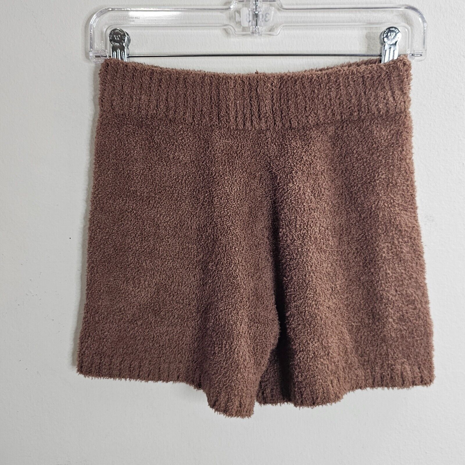 Other Salty Chic Brown High Waist Fuzzy Stretch Short Shorts Small Size 27" / US 4 / IT 40 - 7 Thumbnail