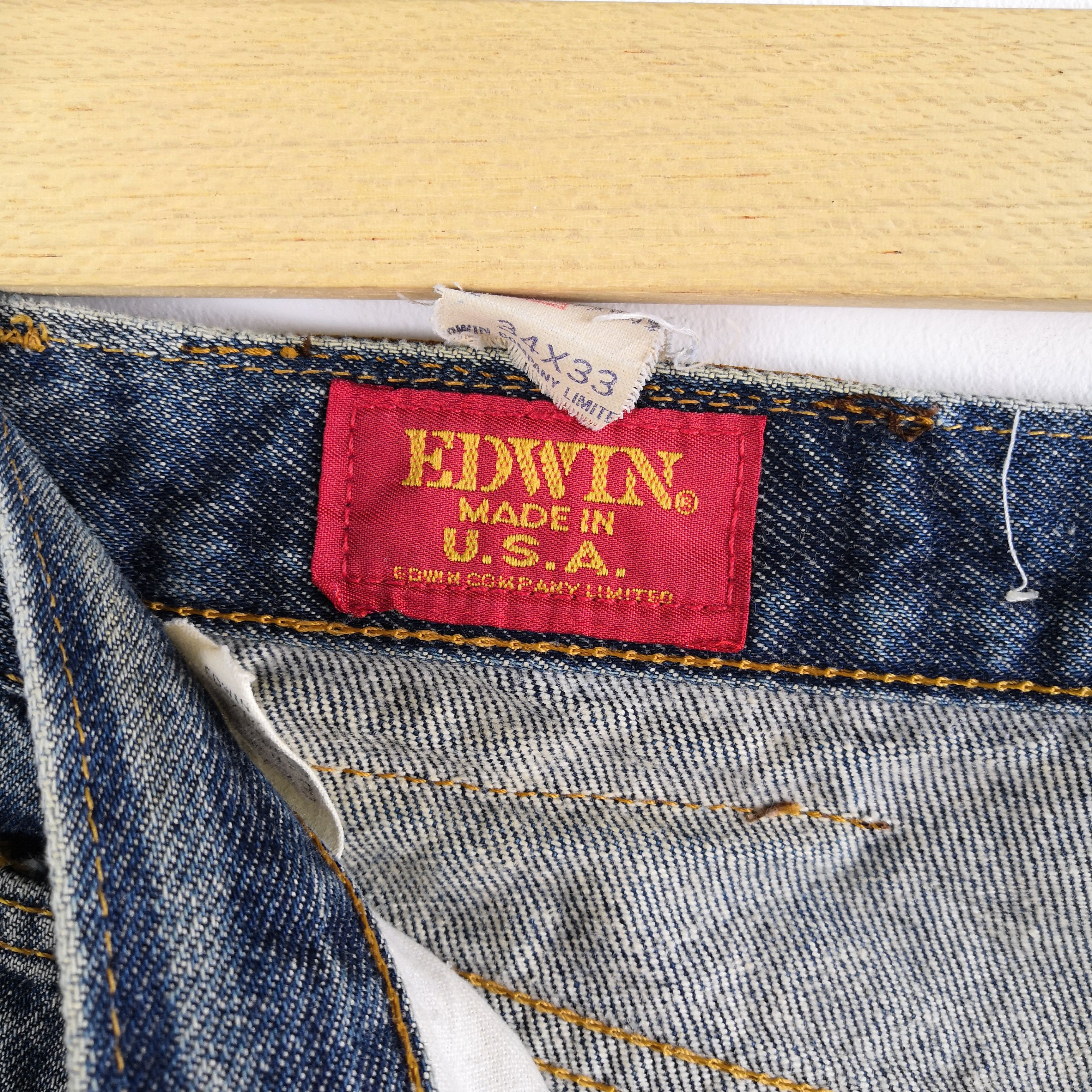 Edwin Distressed Rusty Japanese Jeans Vintage Japanese Denim Pants Size US 30 / EU 46 - 6 Thumbnail