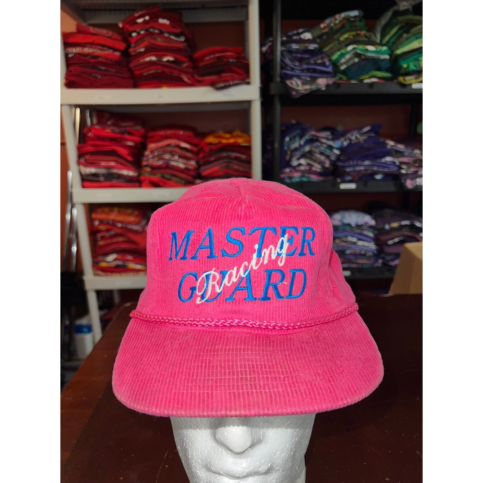 Vintage Vintage Pink Corduroy Roper Hat Strapback Master Cap VTG OS Size ONE SIZE - 1 Thumbnail
