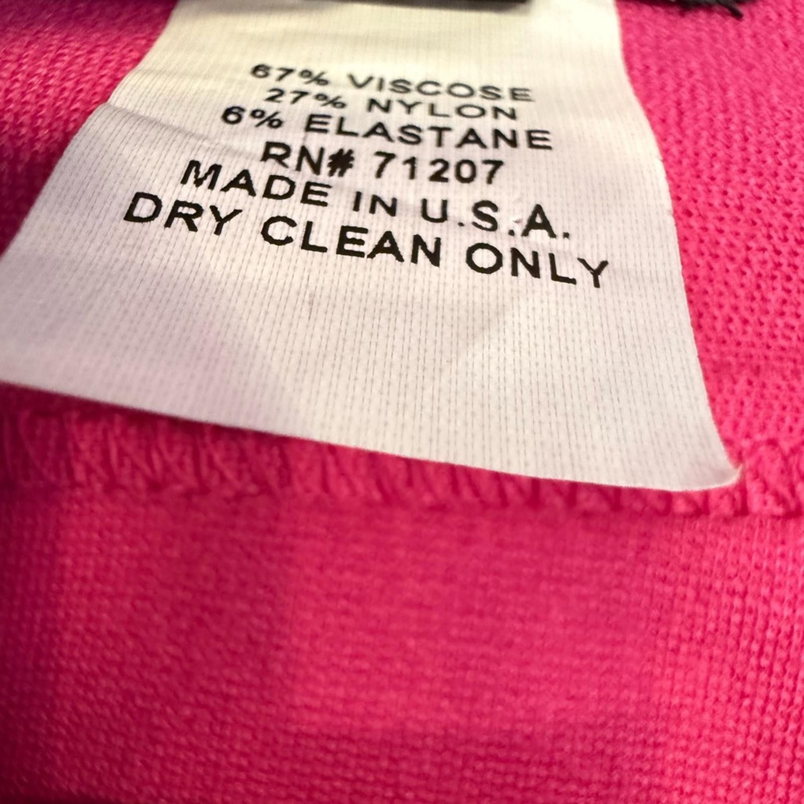 Other J’ Envie hot pink knit mini skirt split hem SZ 4 Size 27" / US 4 / IT 40 - 5 Thumbnail