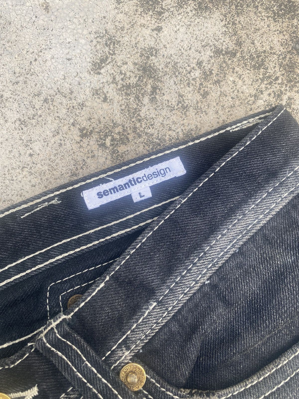 Japanese Brand Japanese Brand Semantic Design Clawmark Straightcut Denim Size US 32 / EU 48 - 5 Thumbnail