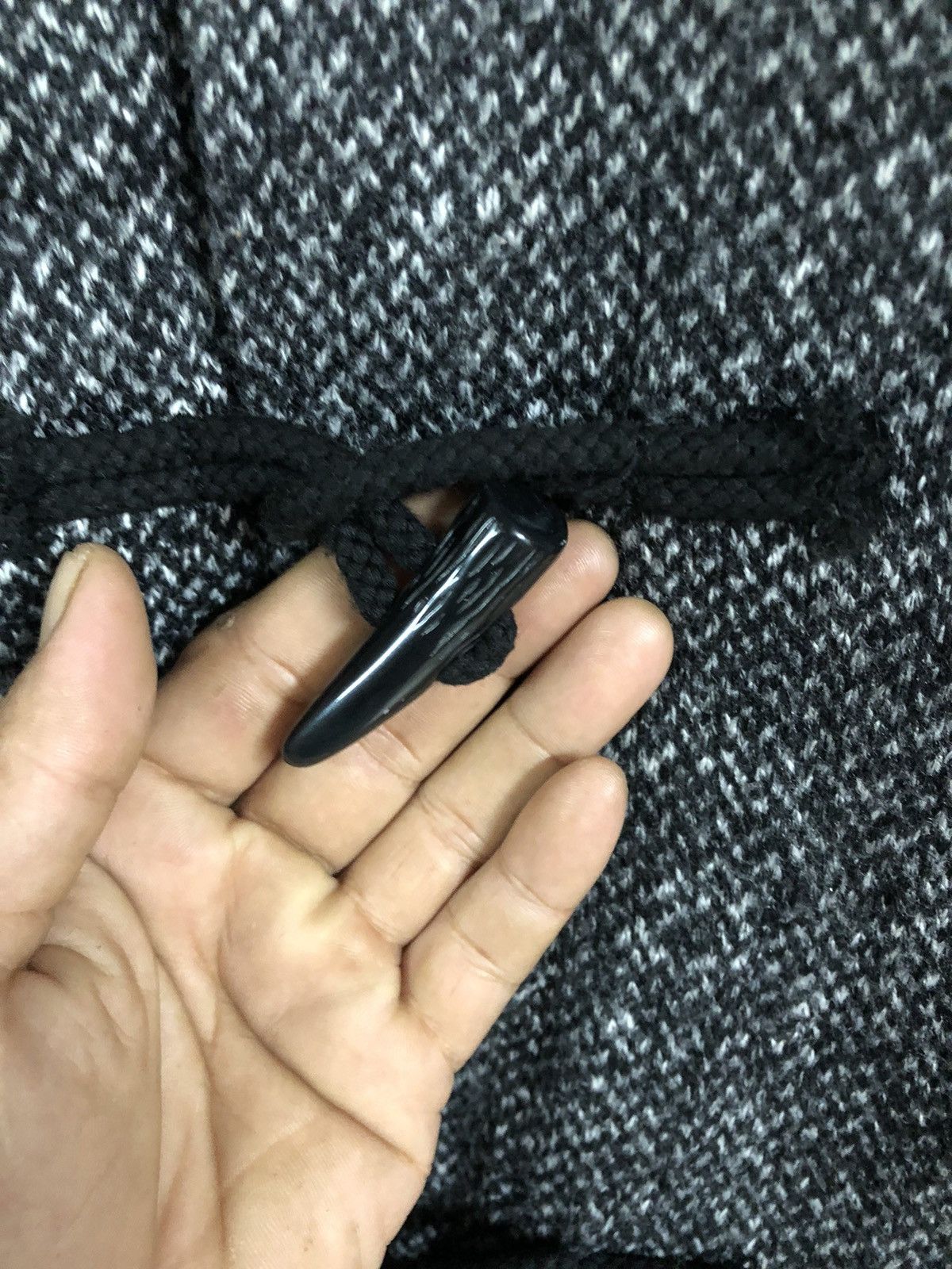 Designer × Japanese Brand × Takeo Kikuchi Vintage Y2K Takeo Kukichi Duffle Wool Hoodie JAPAN Size S / US 4 / IT 40 - 3 Thumbnail