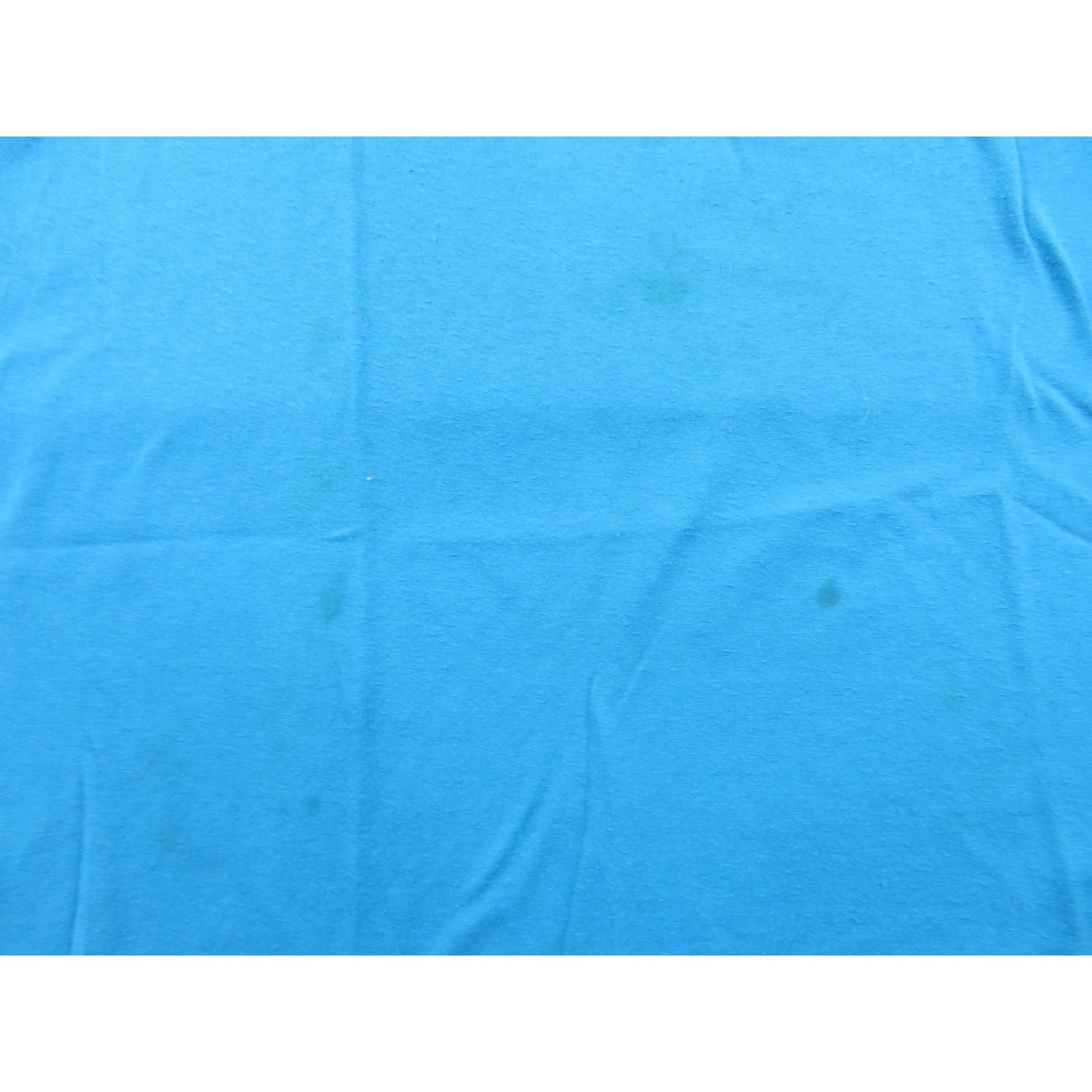 Jerzees Japanese Writing Saying T-Shirt Blue Gold L-XL 1990s Jerzees Size US XL / EU 56 / 4 - 7 Thumbnail