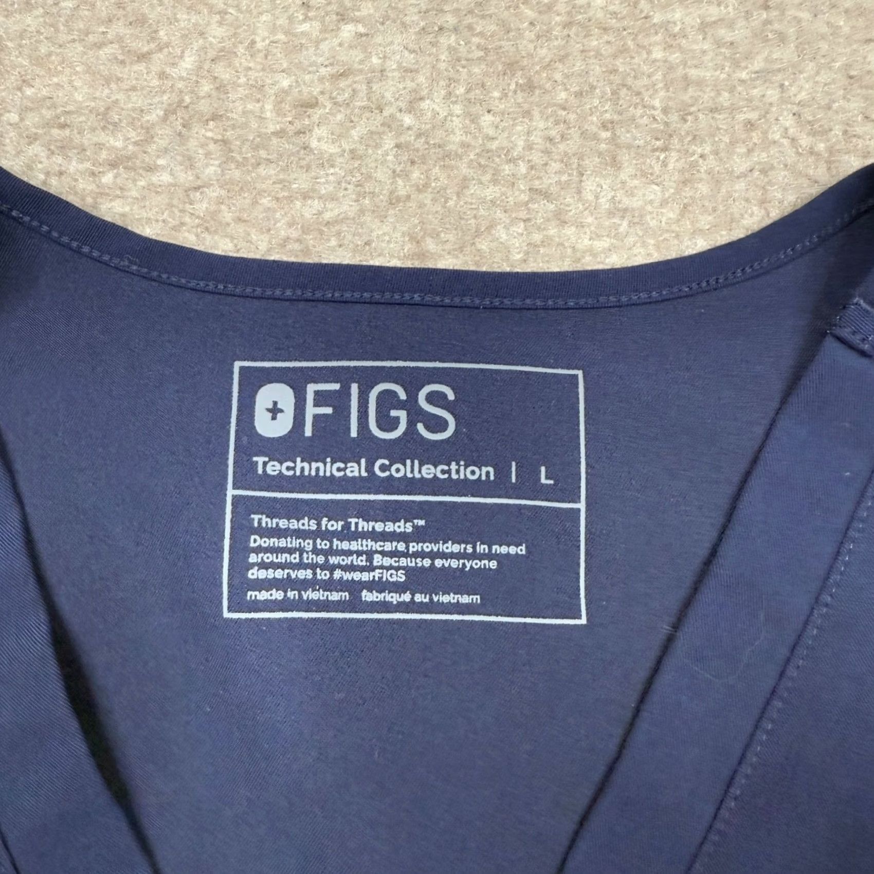 Vintage FIGS Scrub Top Blue Lightweight Short Sleeve Women's L Shirt Medical Wear Size L / US 10 / IT 46 - 2 Thumbnail