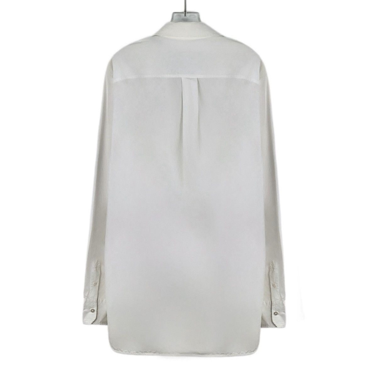 Louis Vuitton Louis Vuitton White Cotton Long Sleeve Shirt K26WX Size L / US 10 / IT 46 - 2 Thumbnail