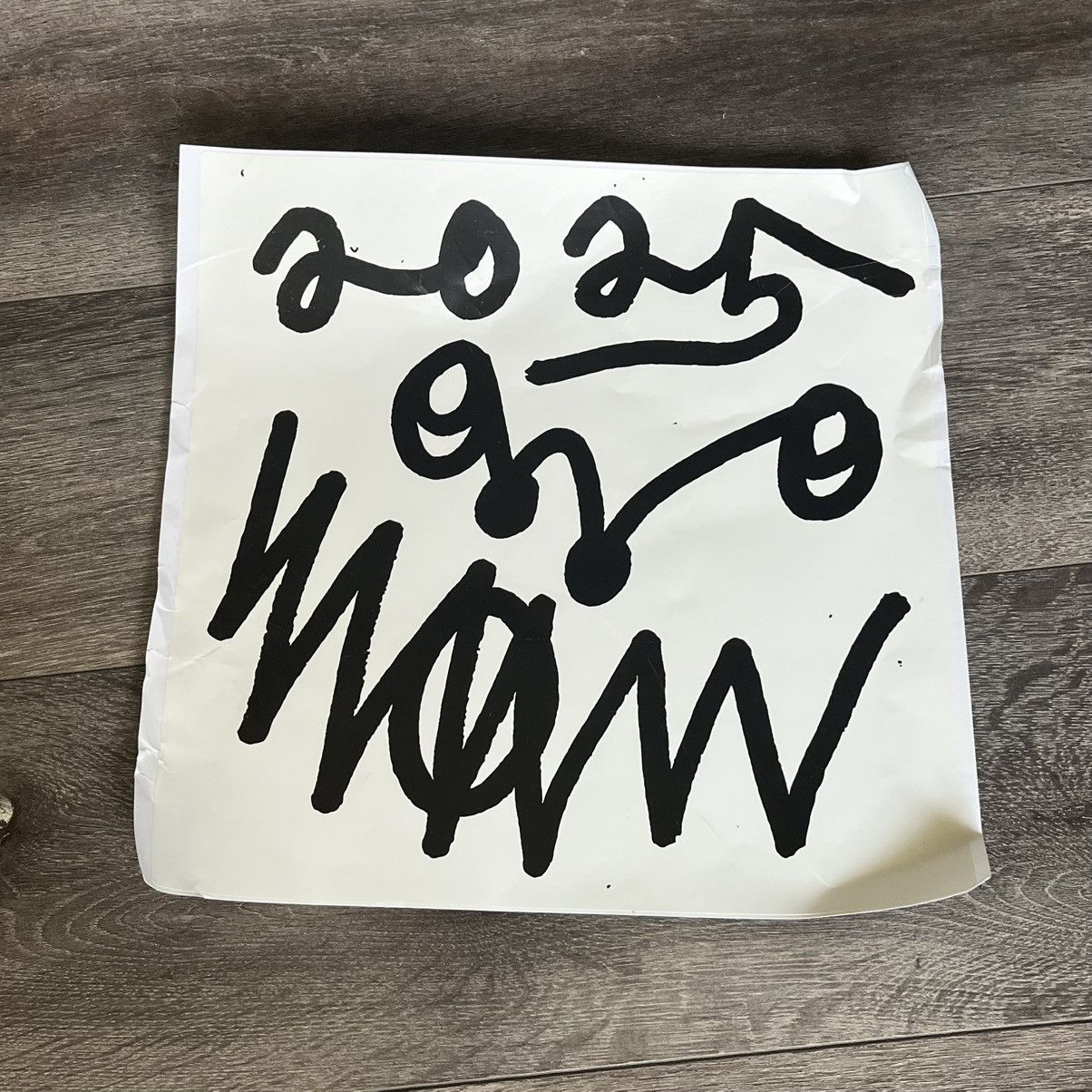 Asspizza Asspizza 2025 Large White and Black Sticker 12” x 12” Size ONE SIZE - 1 Thumbnail