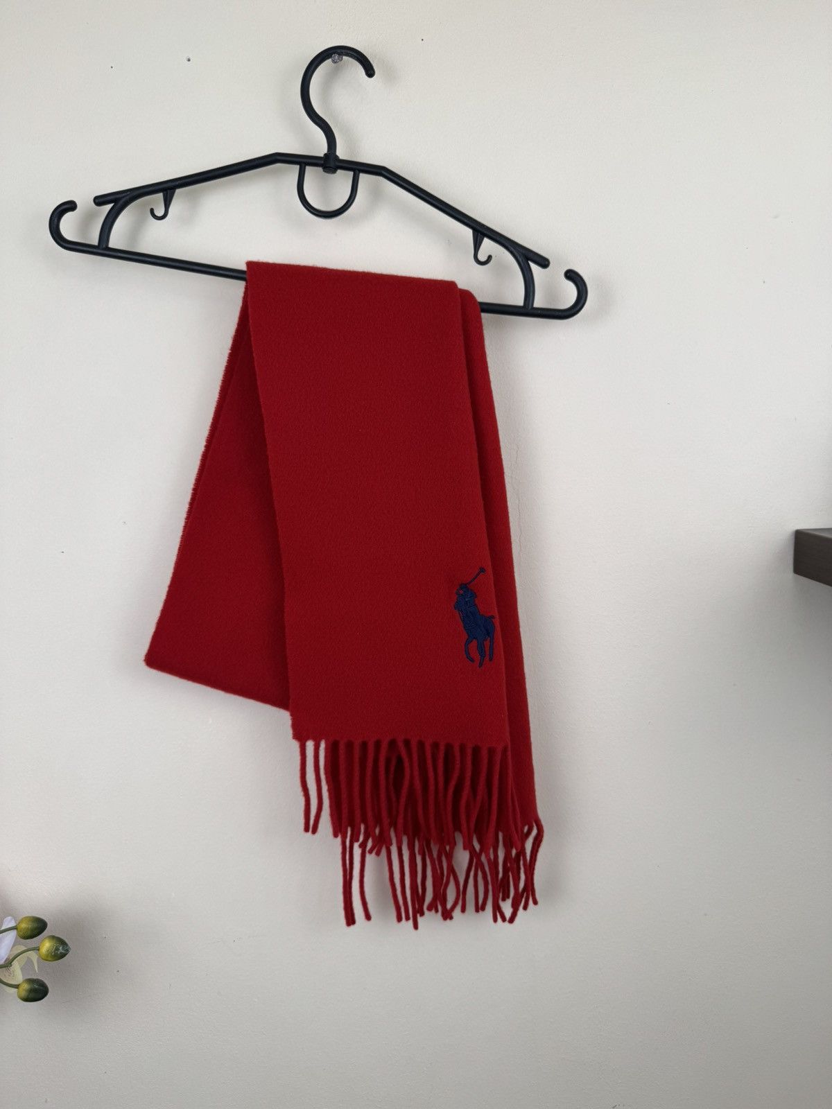 Polo Ralph Lauren Polo Ralph Lauren Scarf Red Luxury Big Pony Lambs Wool Size ONE SIZE - 7 Thumbnail