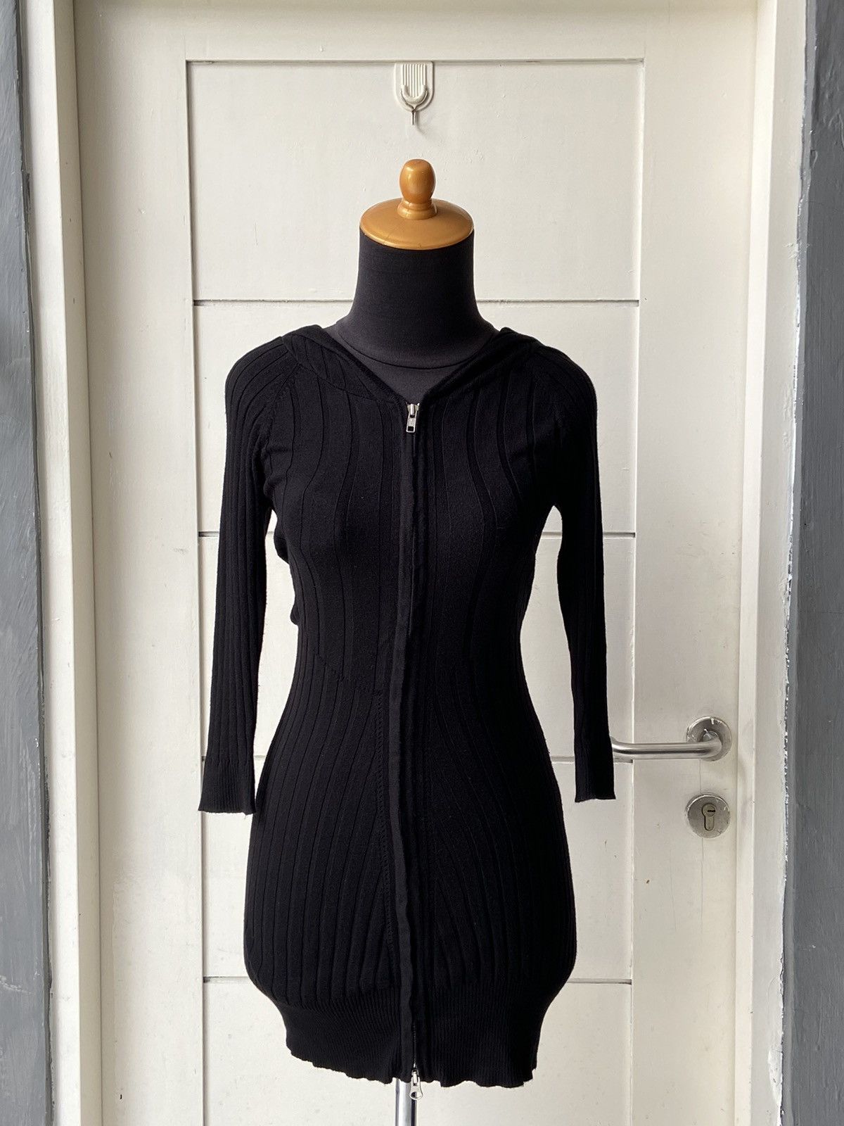 TORNADO MART Black Knit Jacket