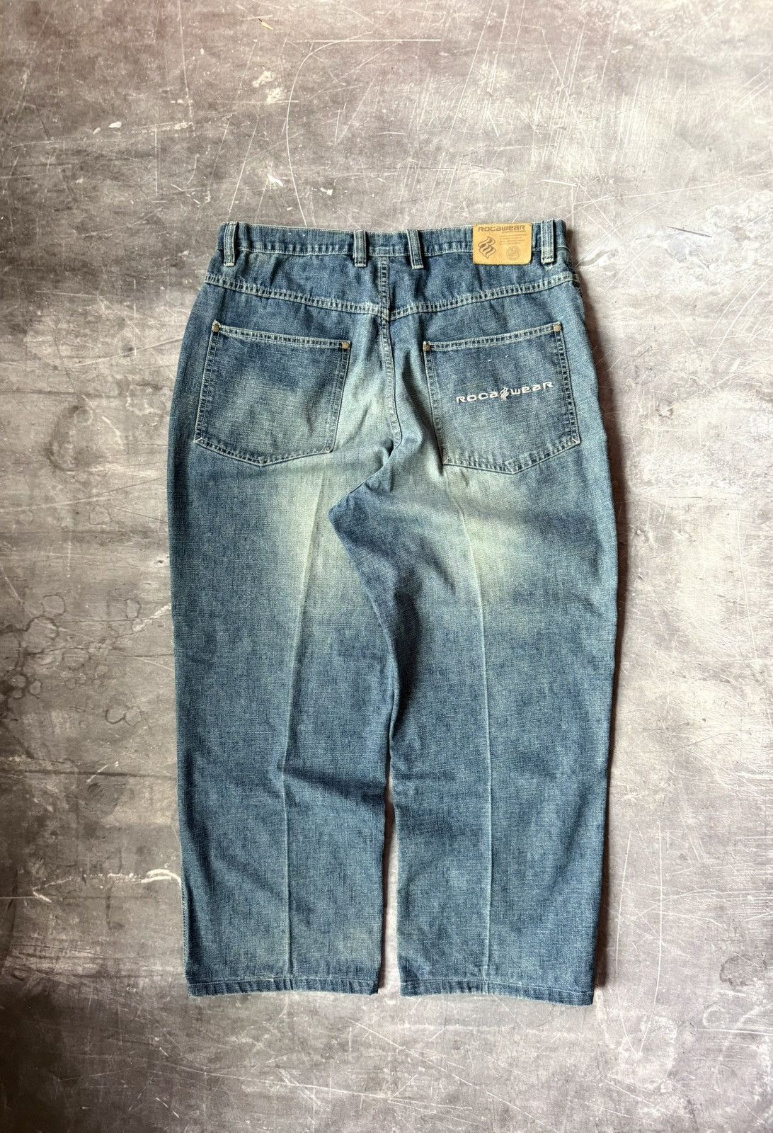 Rocawear Vintage Y2K Roca-Wear Denim Jeans (38X34) Size US 38 / EU 54 - 2 Thumbnail