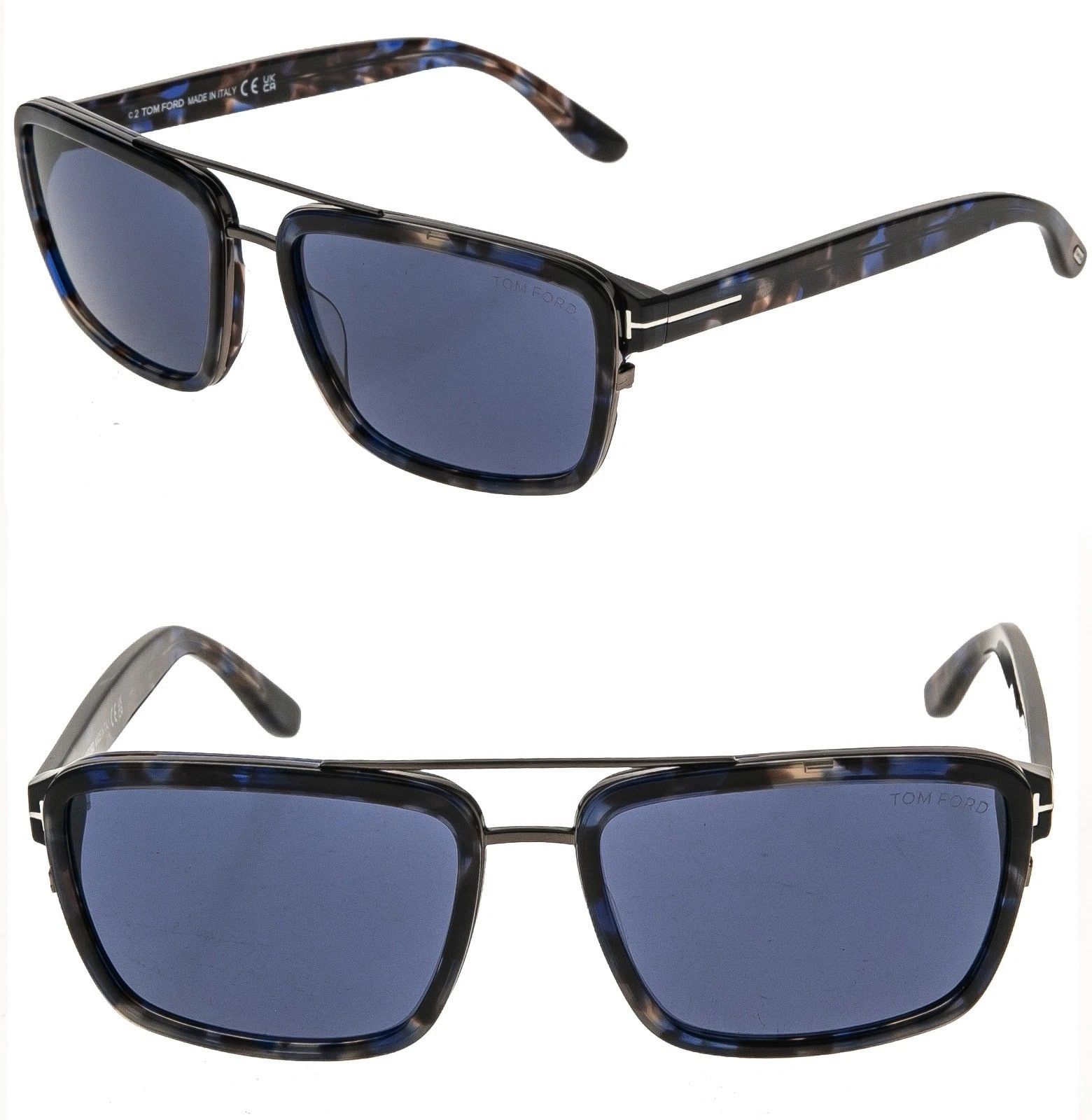 Tom Ford TOM FORD ANDERS TF780 780 Blue Unisex Sunglass FT0780 55V Size ONE SIZE - 1 Thumbnail
