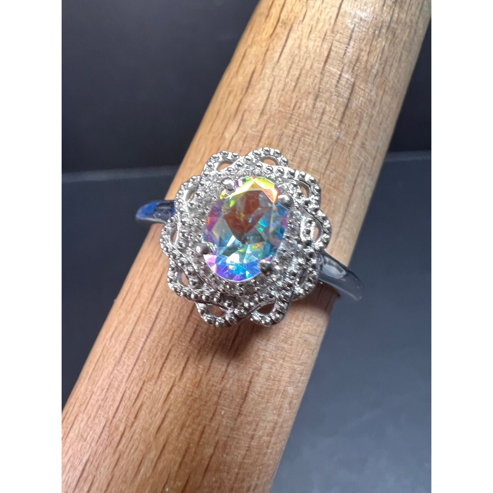 Other NEW Mercury Mystic topaz zircon ring in 925 silver size 10 Size ONE SIZE - 1 Thumbnail