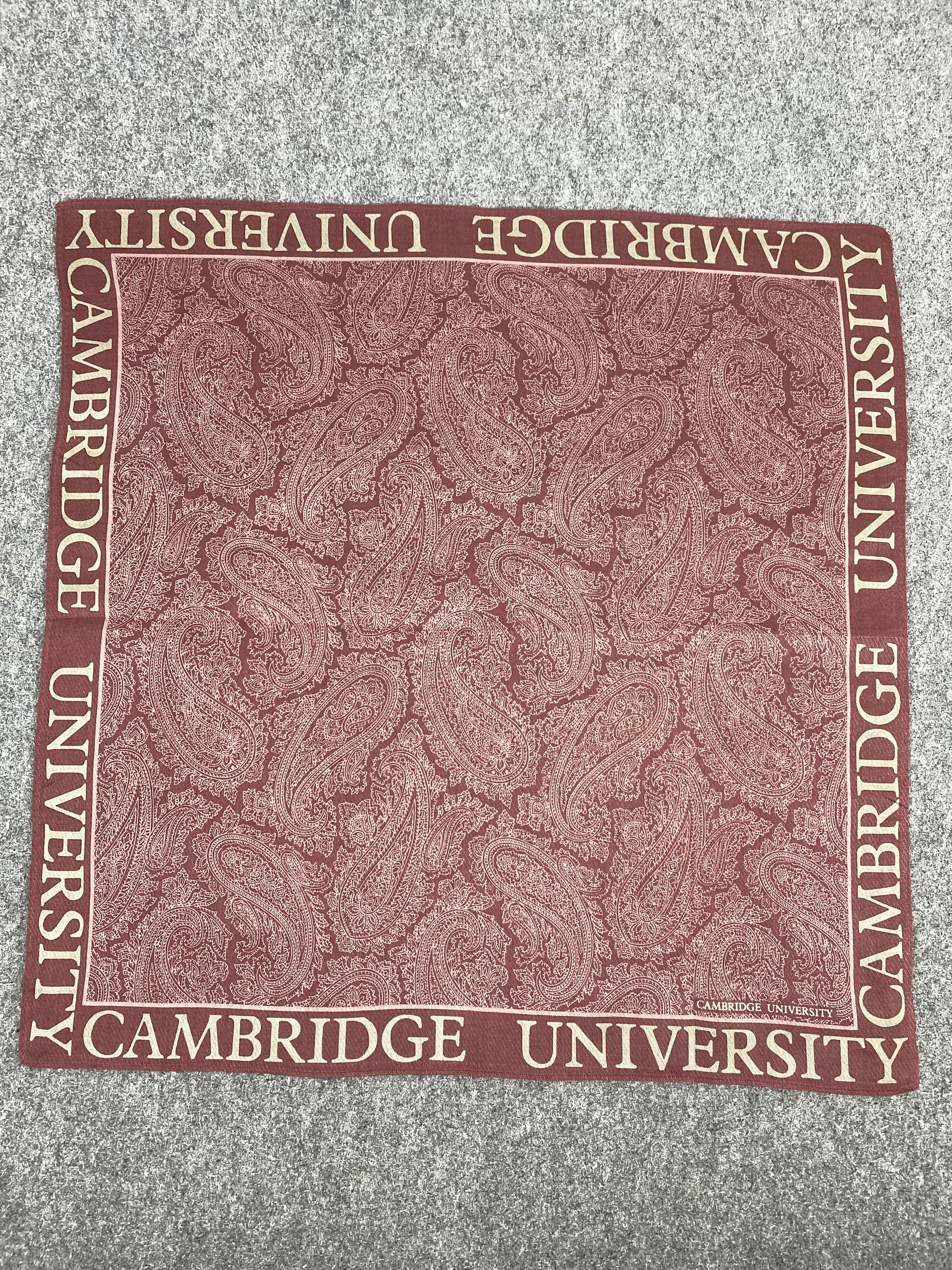 Vintage Cambridge University Handkerchief / Neckerchief KT0287 Size ONE SIZE - 4 Thumbnail