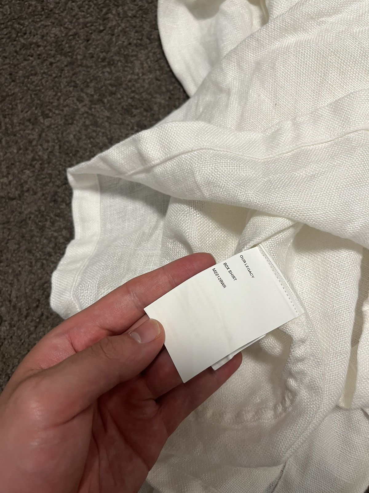 Our Legacy Linen box shirt Size US M / EU 48-50 / 2 - 5 Thumbnail