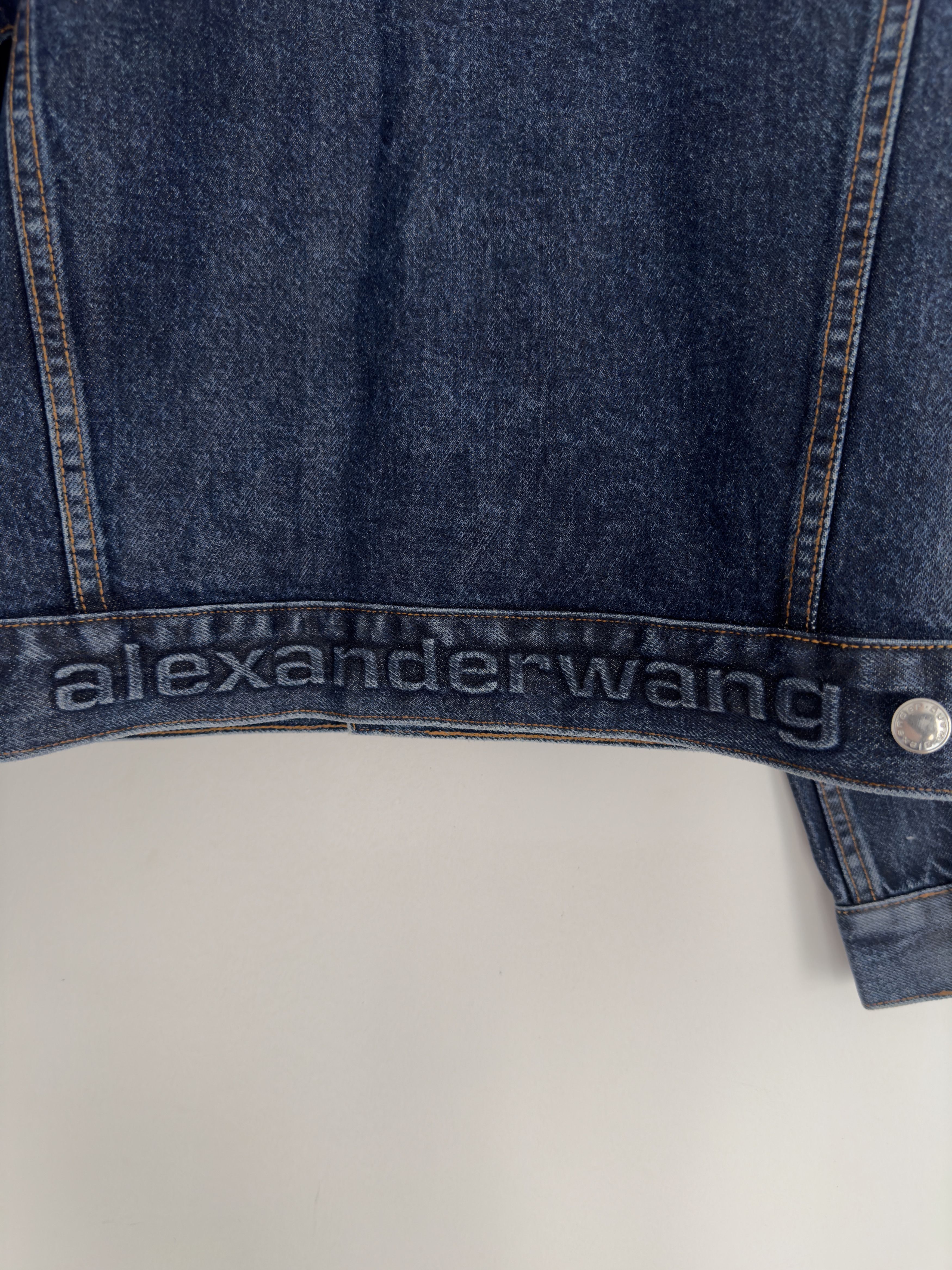 Alexander Wang Alexander Wang Denim Trucker Coated Jacket Size S / US 4 / IT 40 - 6 Thumbnail