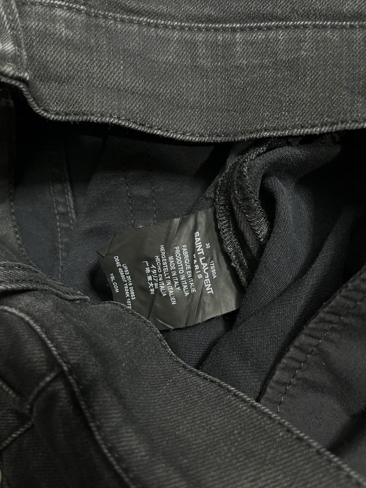 Saint Laurent Paris SS16 Saint laurent distressed skinny jeans Size US 30 / EU 46 - 8 Thumbnail