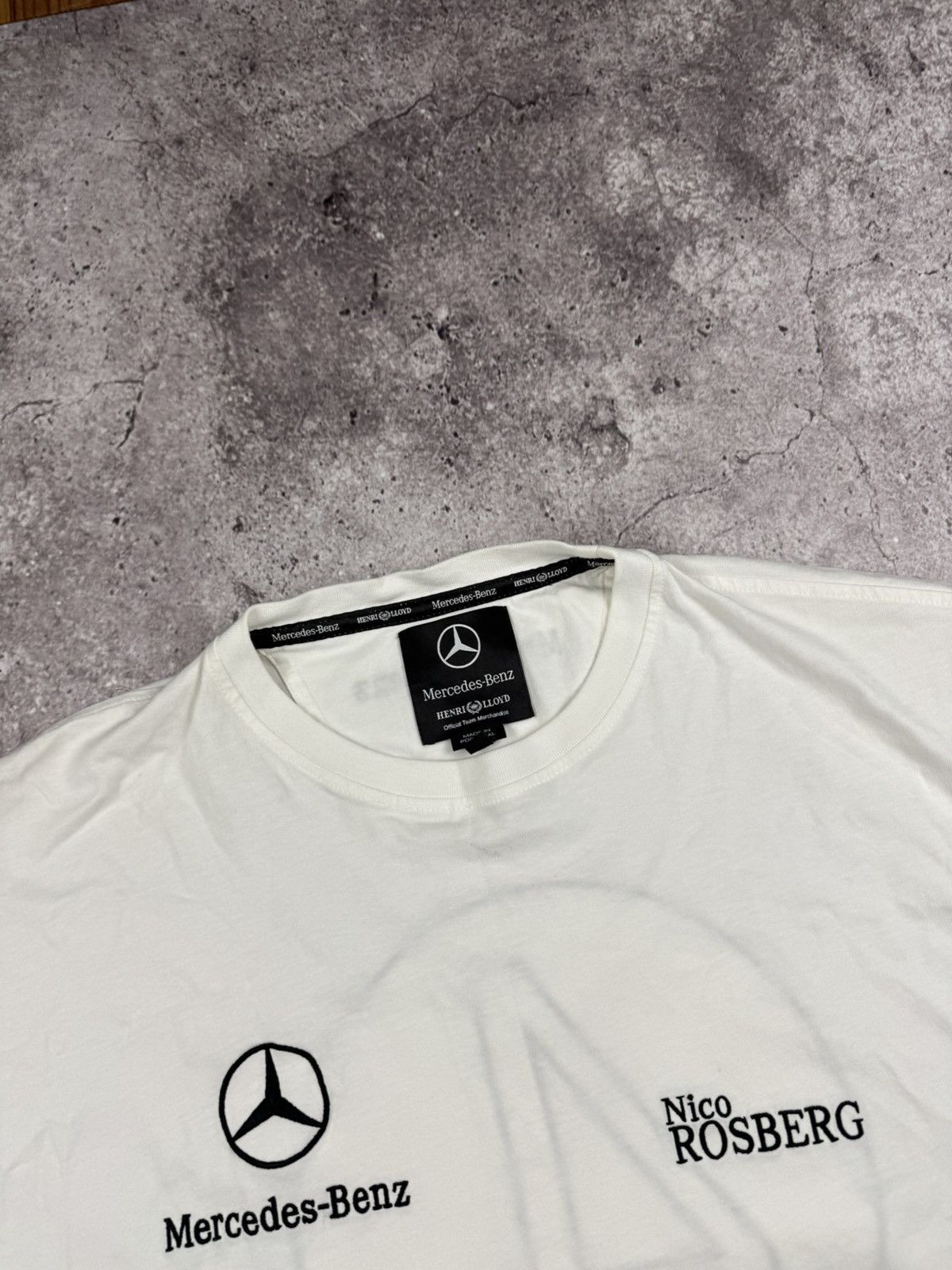 Mercedes-Benz Vintage Mercedes Benz & Henri Lloyd Nico Rosberg tee Formula Size US XL / EU 56 / 4 - 3 Thumbnail