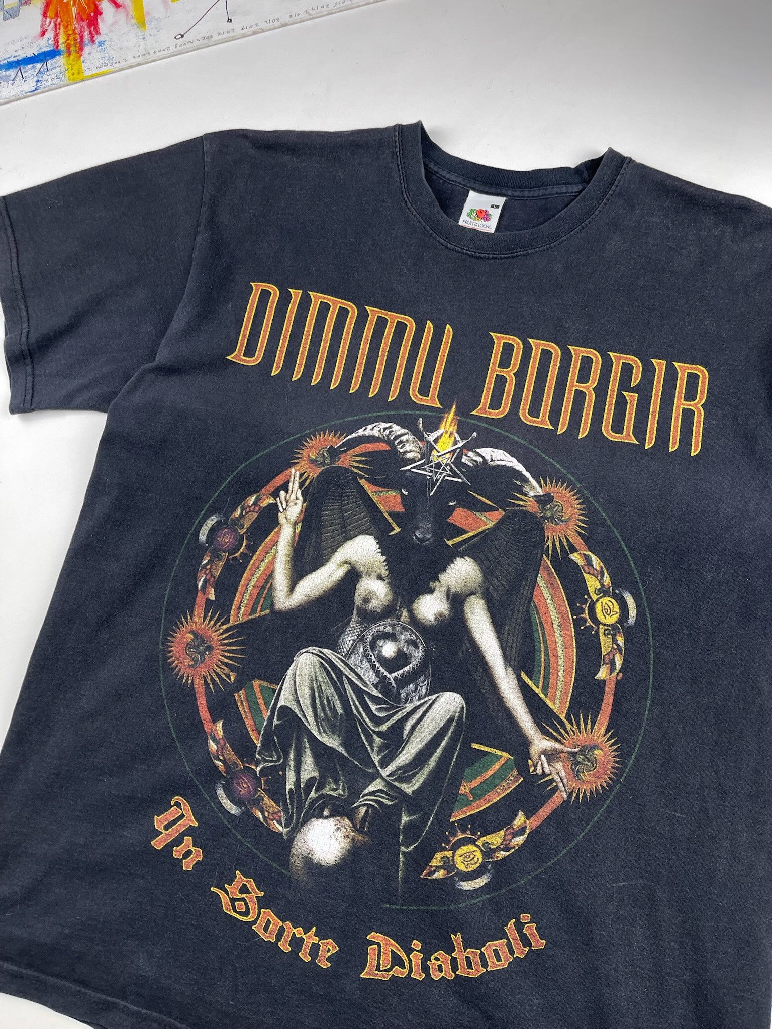 Band Tees Dimmu Borgir Black Metal Vintage Band Tee sexy women devil Size US L / EU 52-54 / 3 - 6 Thumbnail