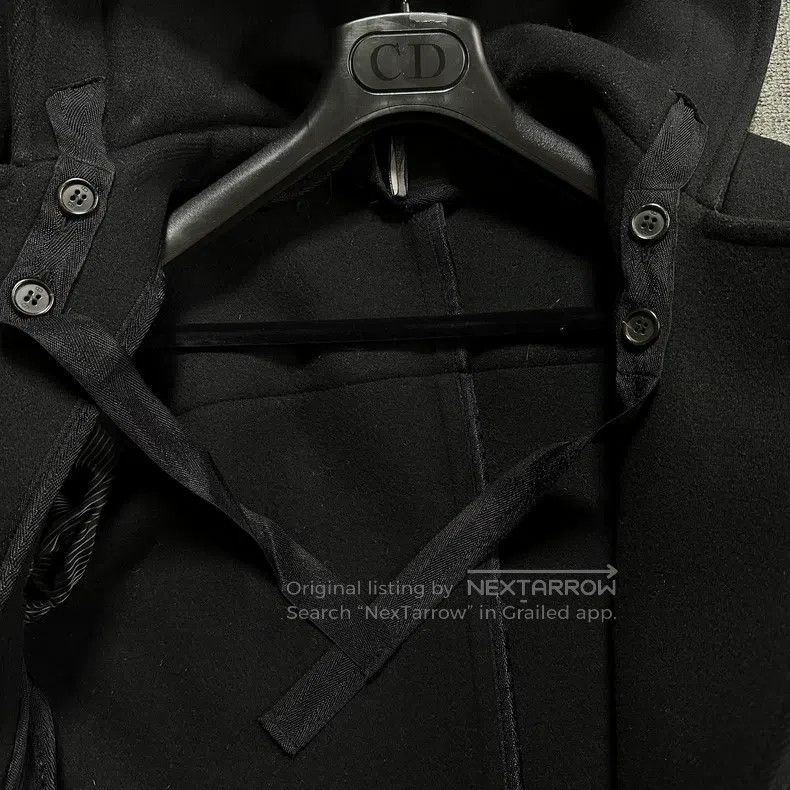 Dior Dior Black Horn Button Hooded Coat Jacket Size US S / EU 44-46 / 1 - 3 Thumbnail