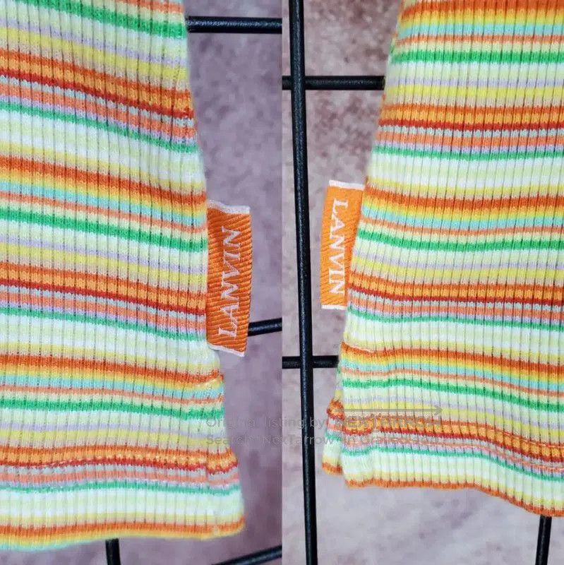 Other Lanvin Yellow Striped Cotton Summer T-Shirt . Size M / US 6-8 / IT 42-44 - 5 Thumbnail