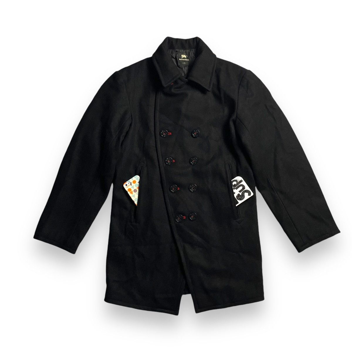 If Six Was Nine BUFFALO BOBS DOUBLE BREASTED WOOL JACKET Size US M / EU 48-50 / 2 - 2 Thumbnail