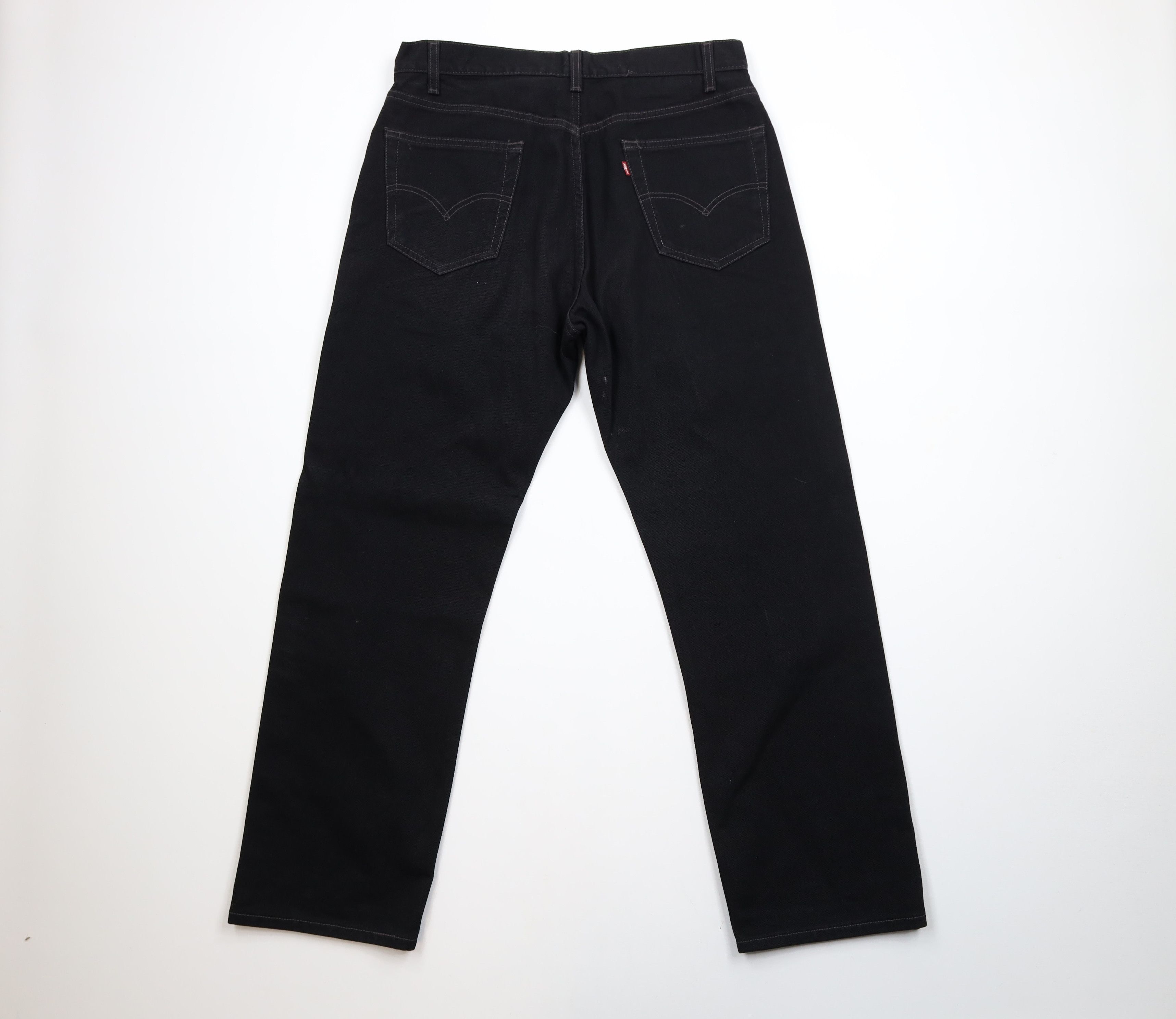 Levi's × Vintage Vintage Y2K 2000 Levis 505 Regular Straight Leg Jeans Black Size US 36 / EU 52 - 10 Thumbnail