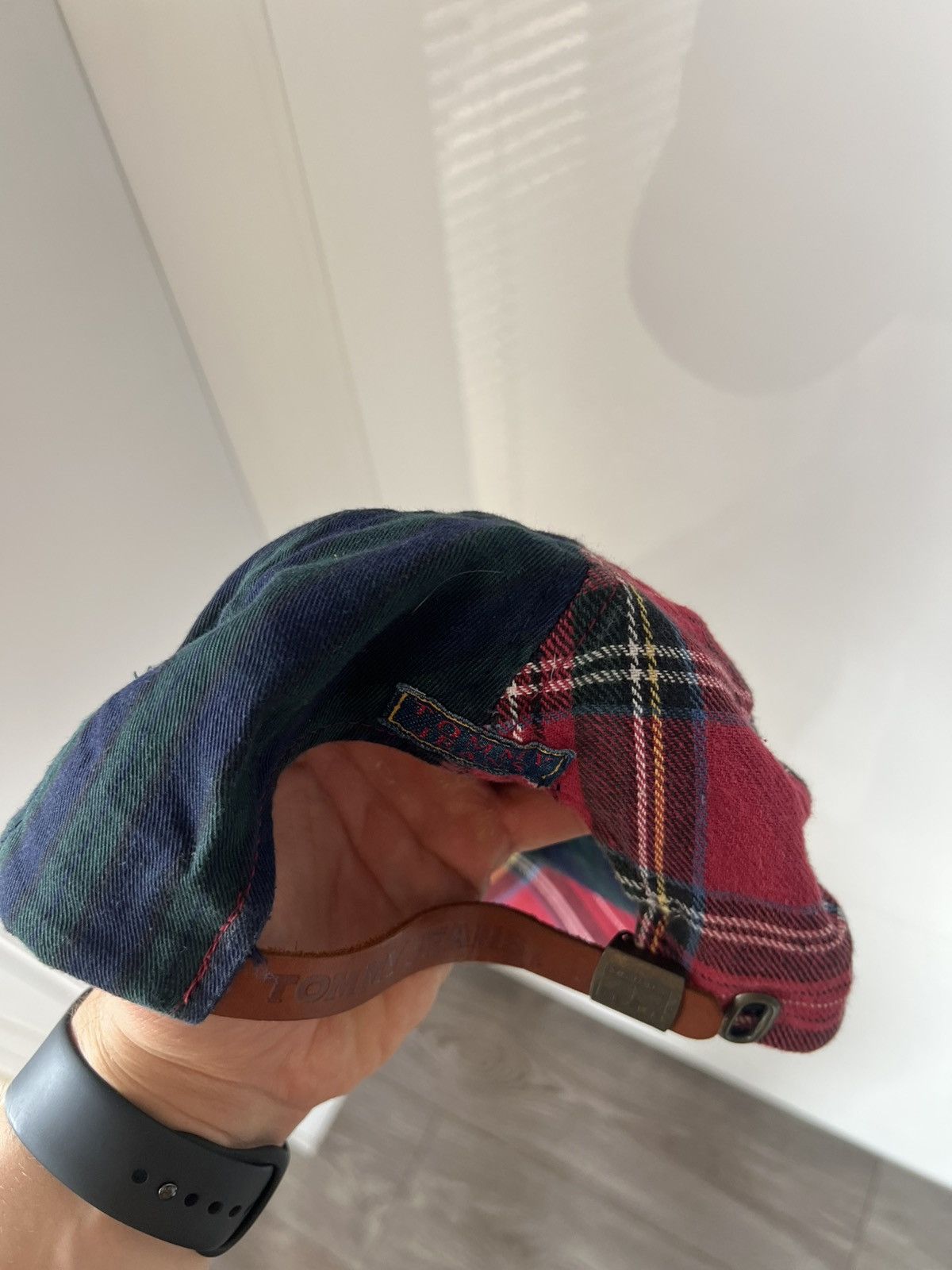 Tommy Hilfiger ‼️Tommy Hilfiger Vintage Double Flanel Wool Style Cap Leather Size ONE SIZE - 10 Thumbnail