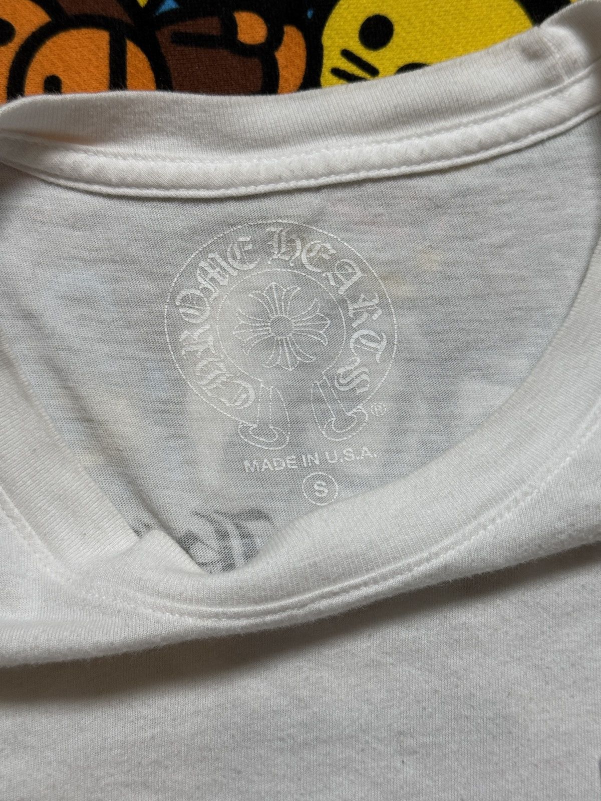 Chrome Hearts Chrome Hearts White Charge Up Long Sleeve Tee Size US S / EU 44-46 / 1 - 6 Thumbnail