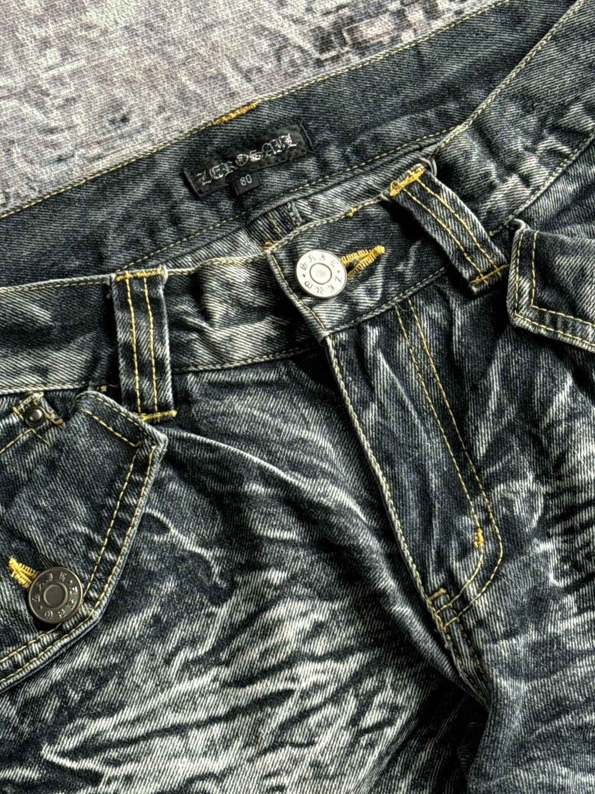 Japanese Brand Y2K Vintage Zerosail Punk Cargo Flared Denim / ifsixwasnine Size US 30 / EU 46 - 6 Thumbnail