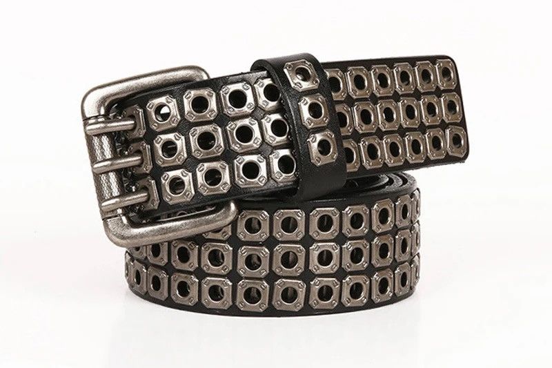 Japanese Brand × Leather Heavy Metal Square Rivet Belt Size ONE SIZE - 1 Thumbnail